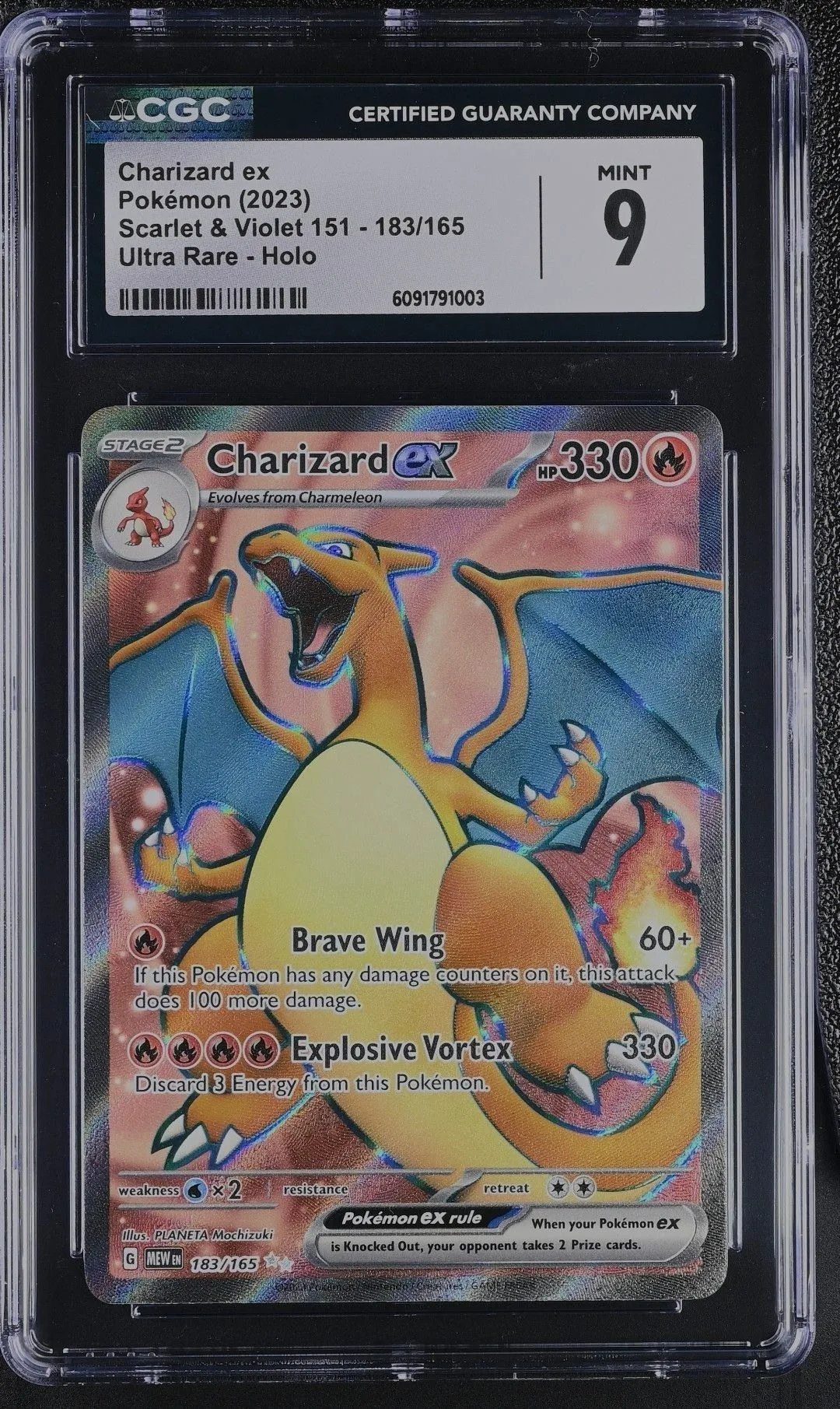 Pokmon 151 Charizard Ex #183/165 Ultra Rare Full Art Holo CGC 9!!!   Whatnot: Shop, Sell, Connect