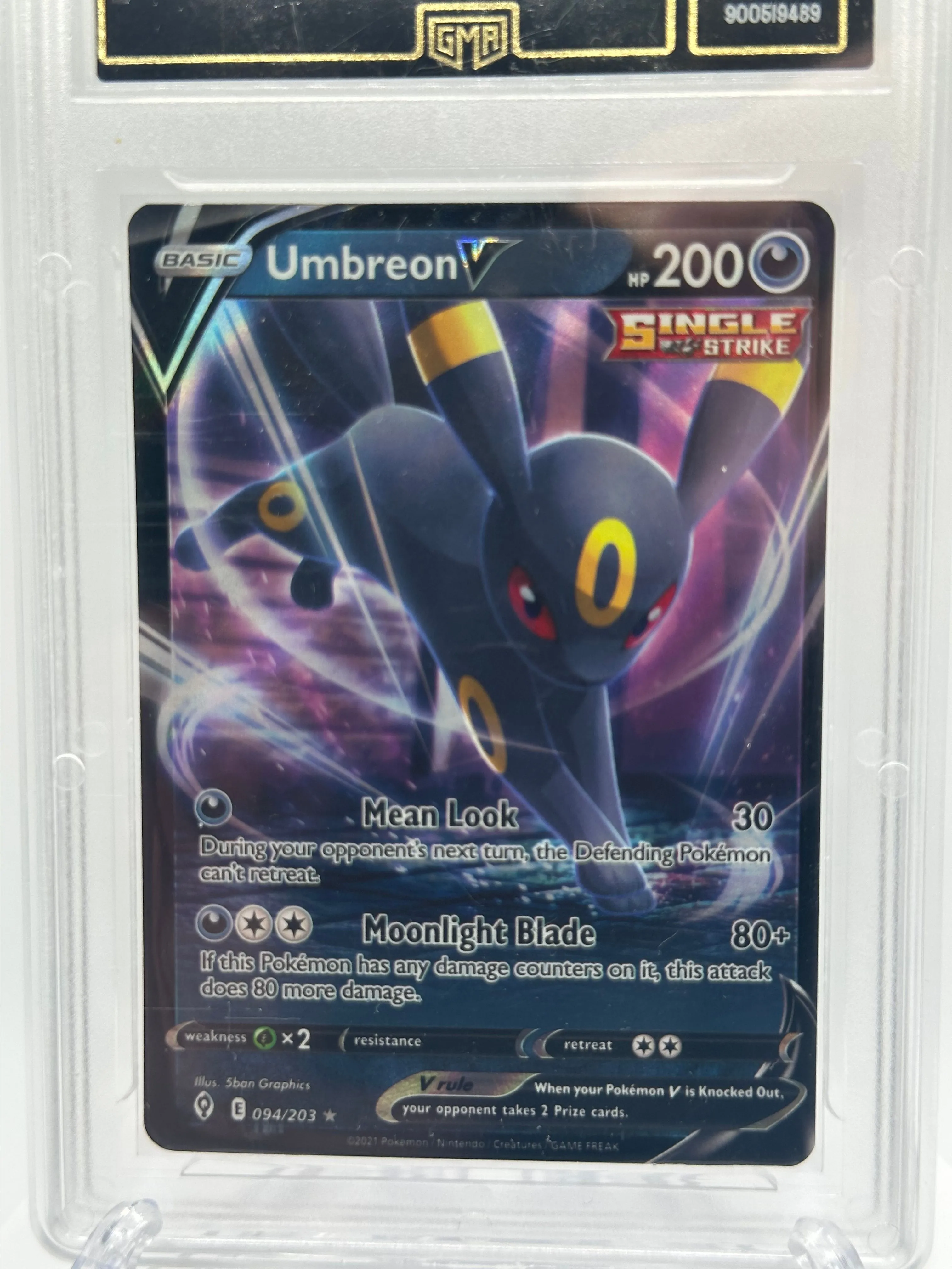 umbreon pokemon card 2021 Umbreon VMAX #215 EXTENDED ART – Raycardza main image 0