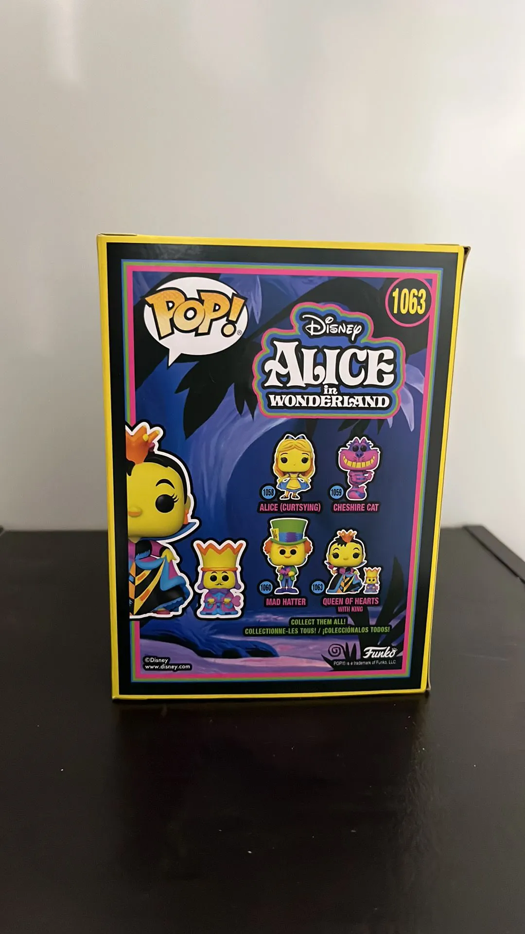 Product image for Mint Queen of Hearts Blacklight Funko pop