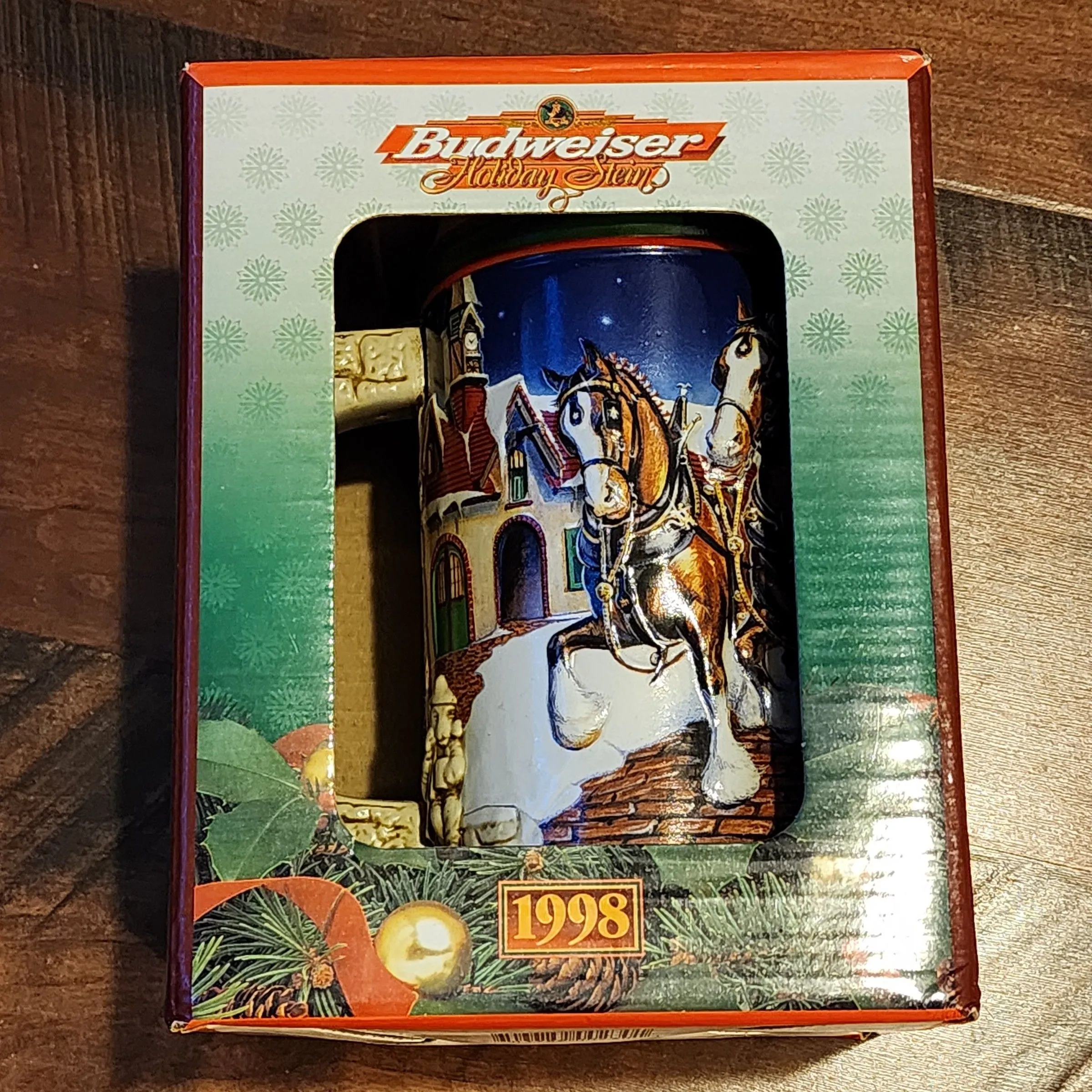 Product image for 1998 Grant's Farm Budwiser Holliday Stein