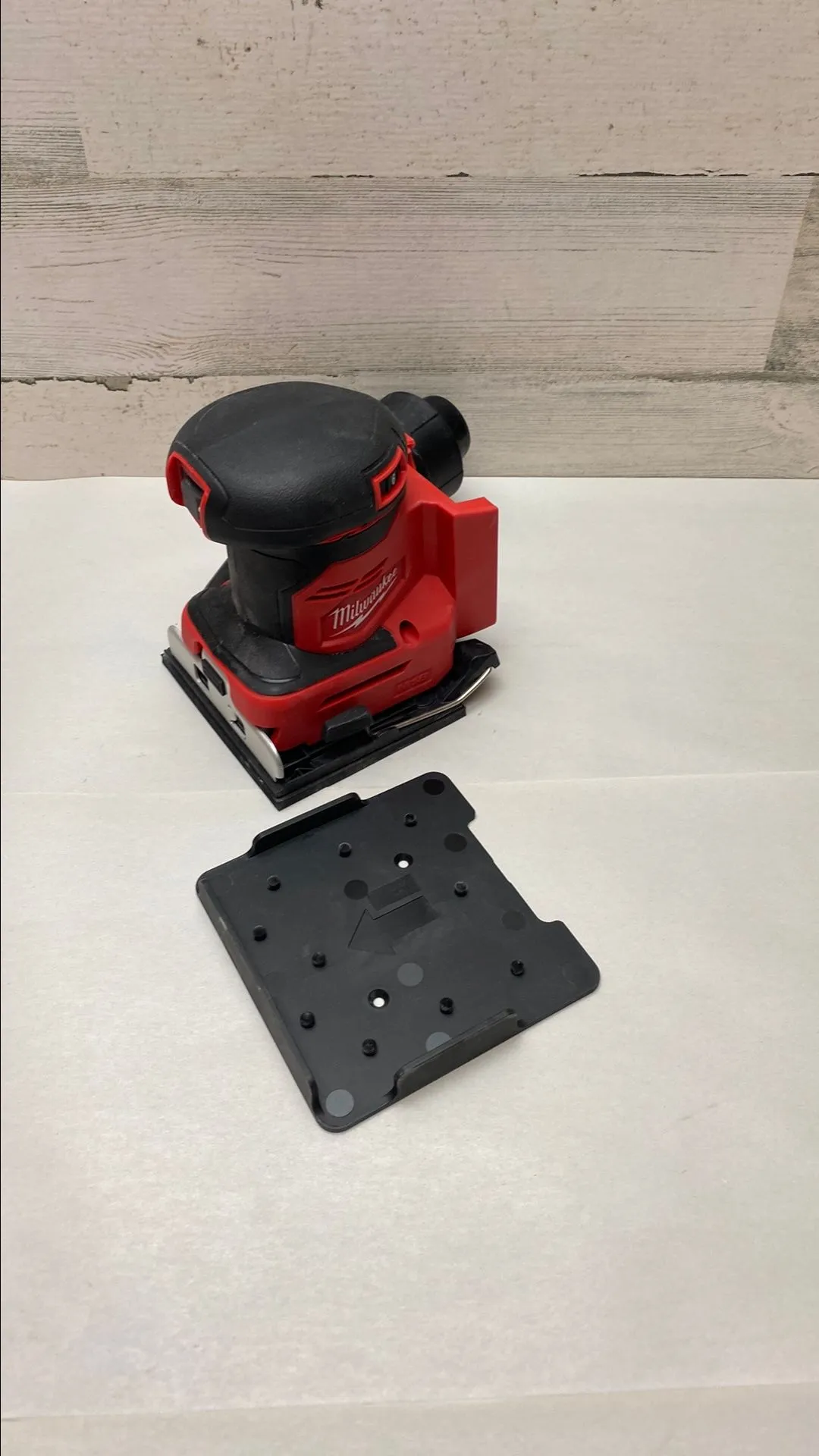 Product image for Missing dust bag Milwaukee M18 1/4 sheet sander Tool Only 2649-20 Q536X4 Retails Over $149
