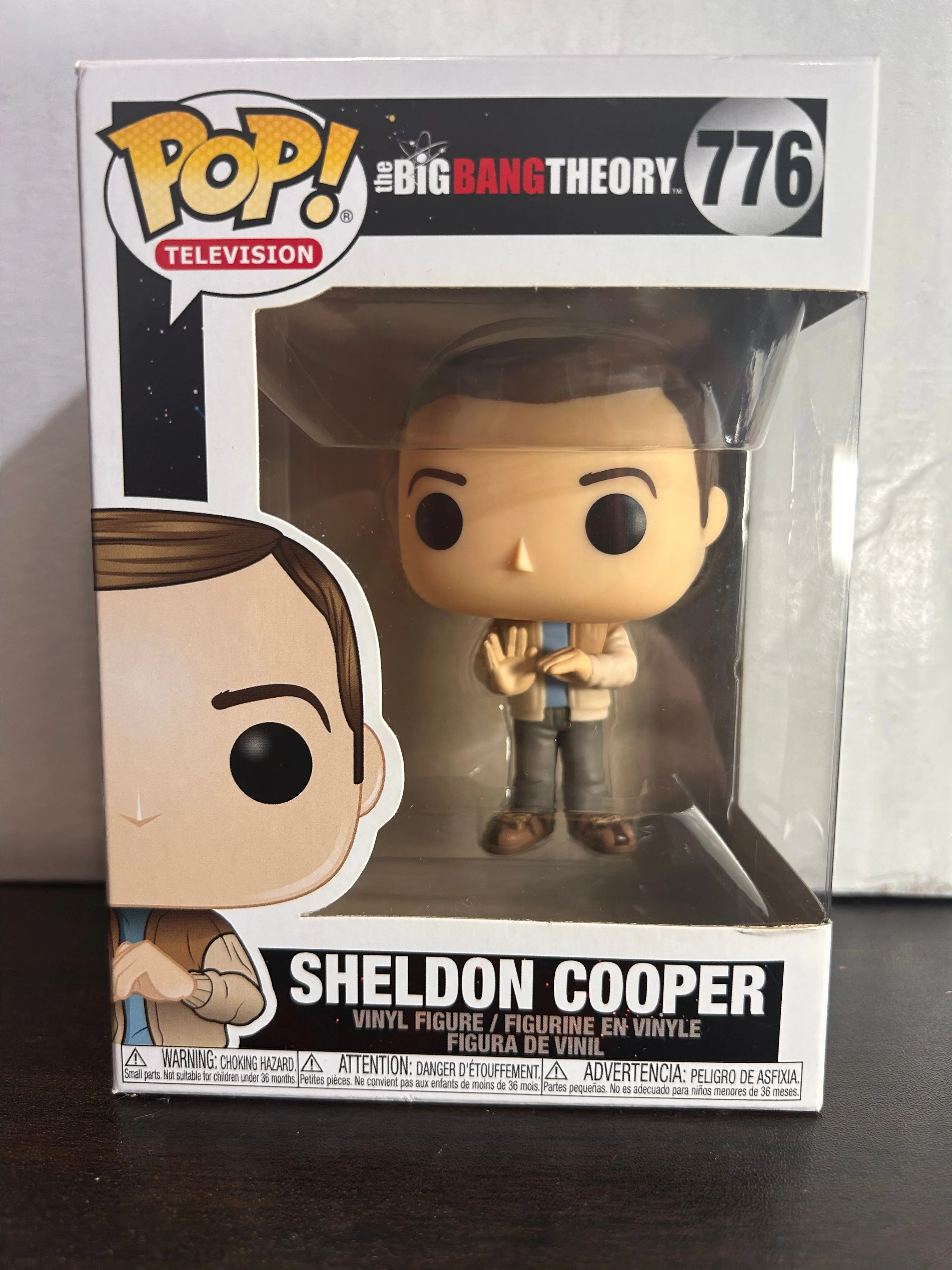Product image for Sheldon Cooper The Big Bang Theory Television Funko Pop 776 With Protector