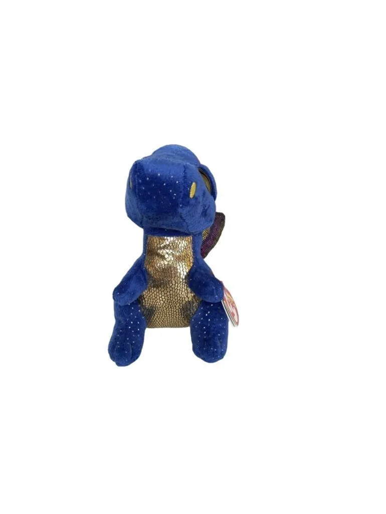 Product image for Ty Beanie Boos Saffire Dragon Plush Toy Blue Gold One Size