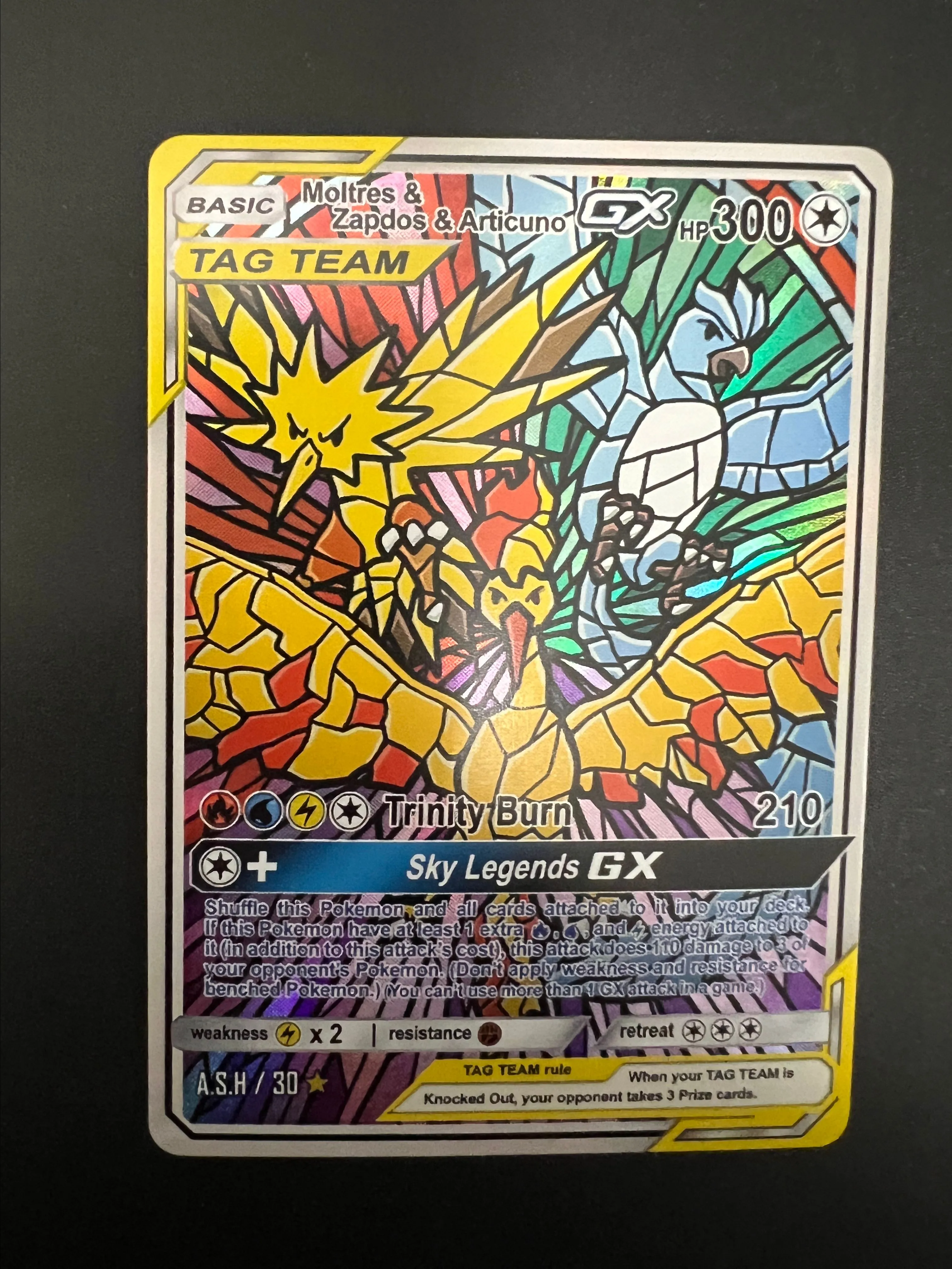 pokemon stained glass card Pokemon Stained Glass Art – Treehouse Toys main image 0