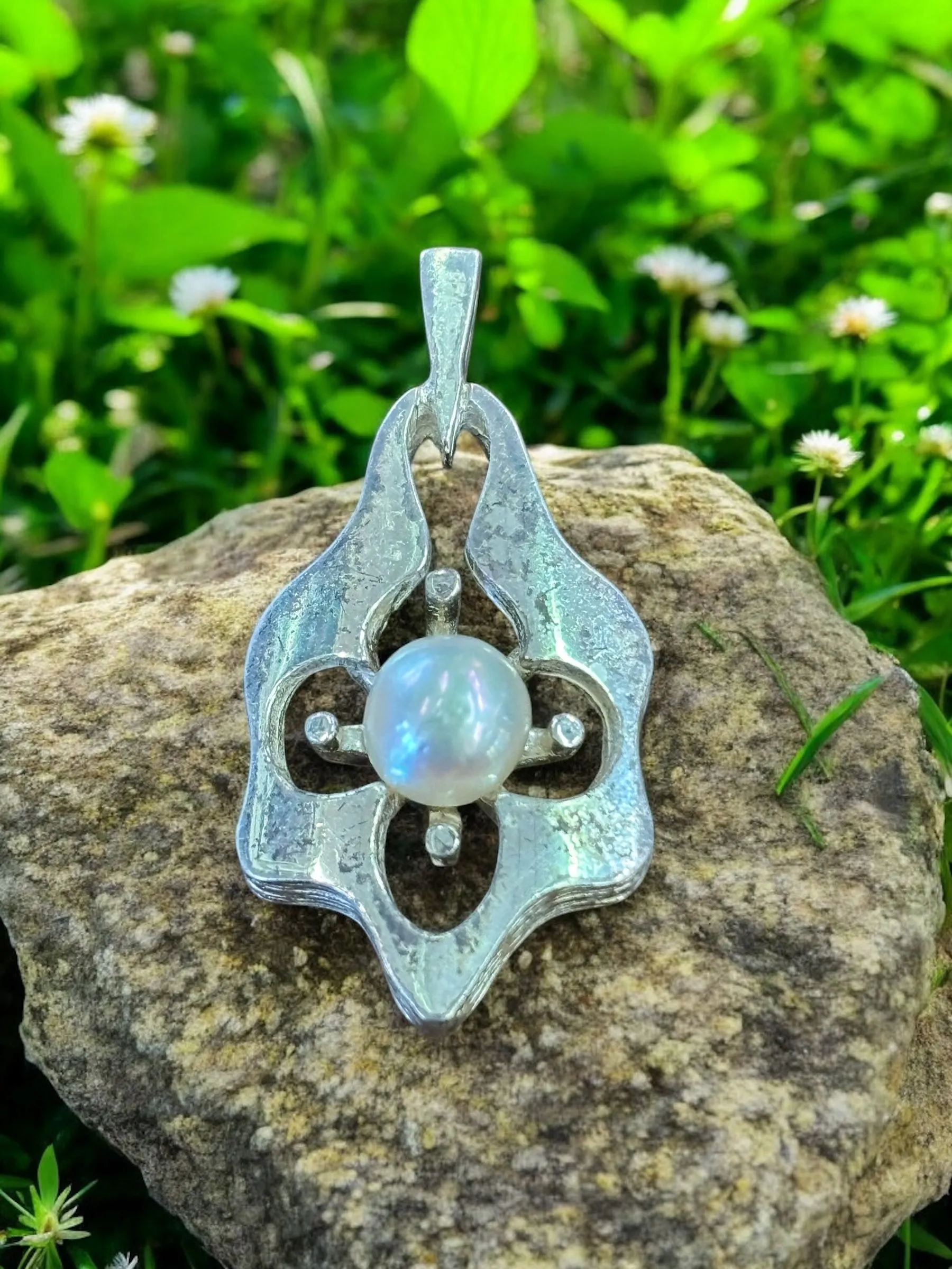 Product image for Sterling Silver Pearl Pendant