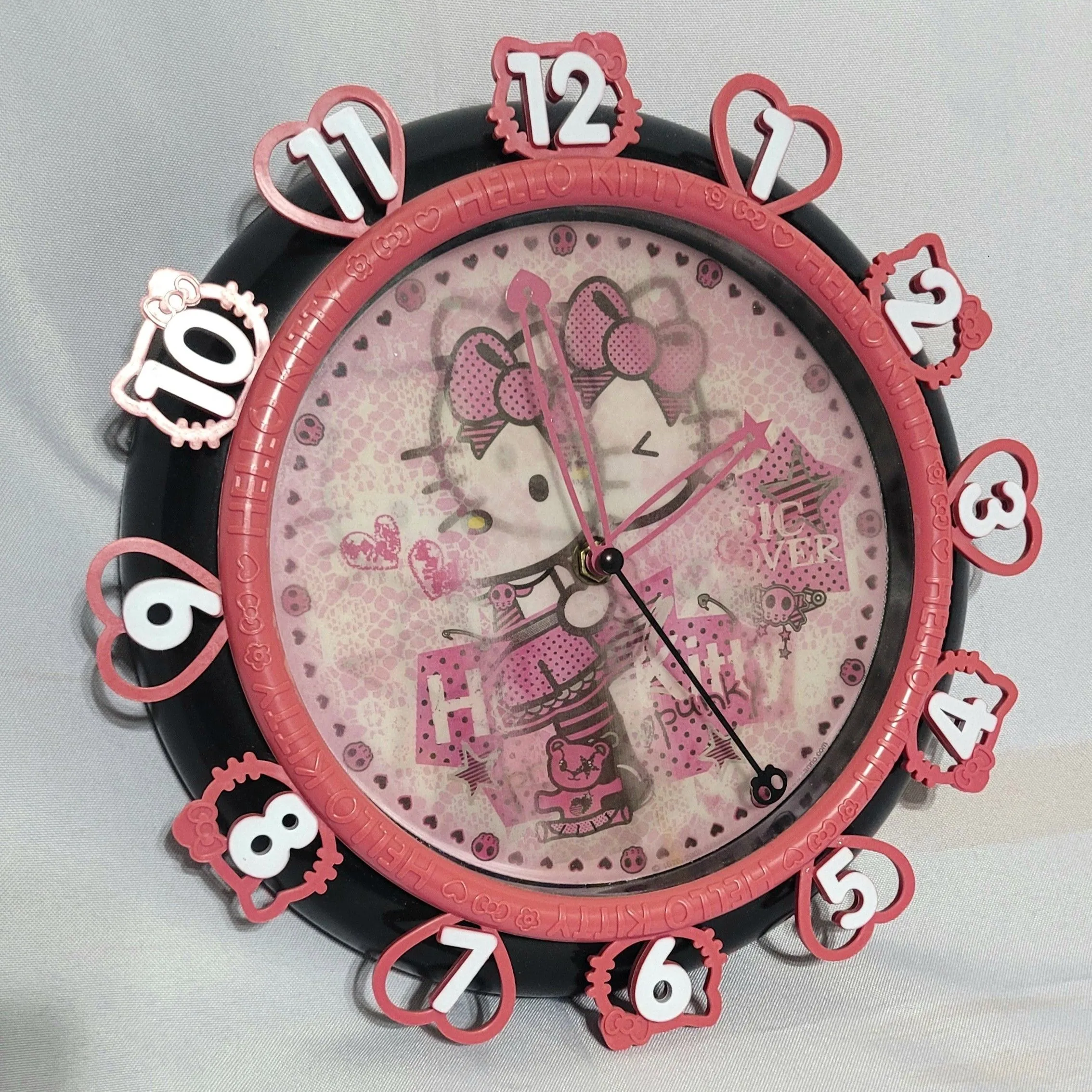 Product image for Vintage Hello Kitty Punk Rock Wall Clock