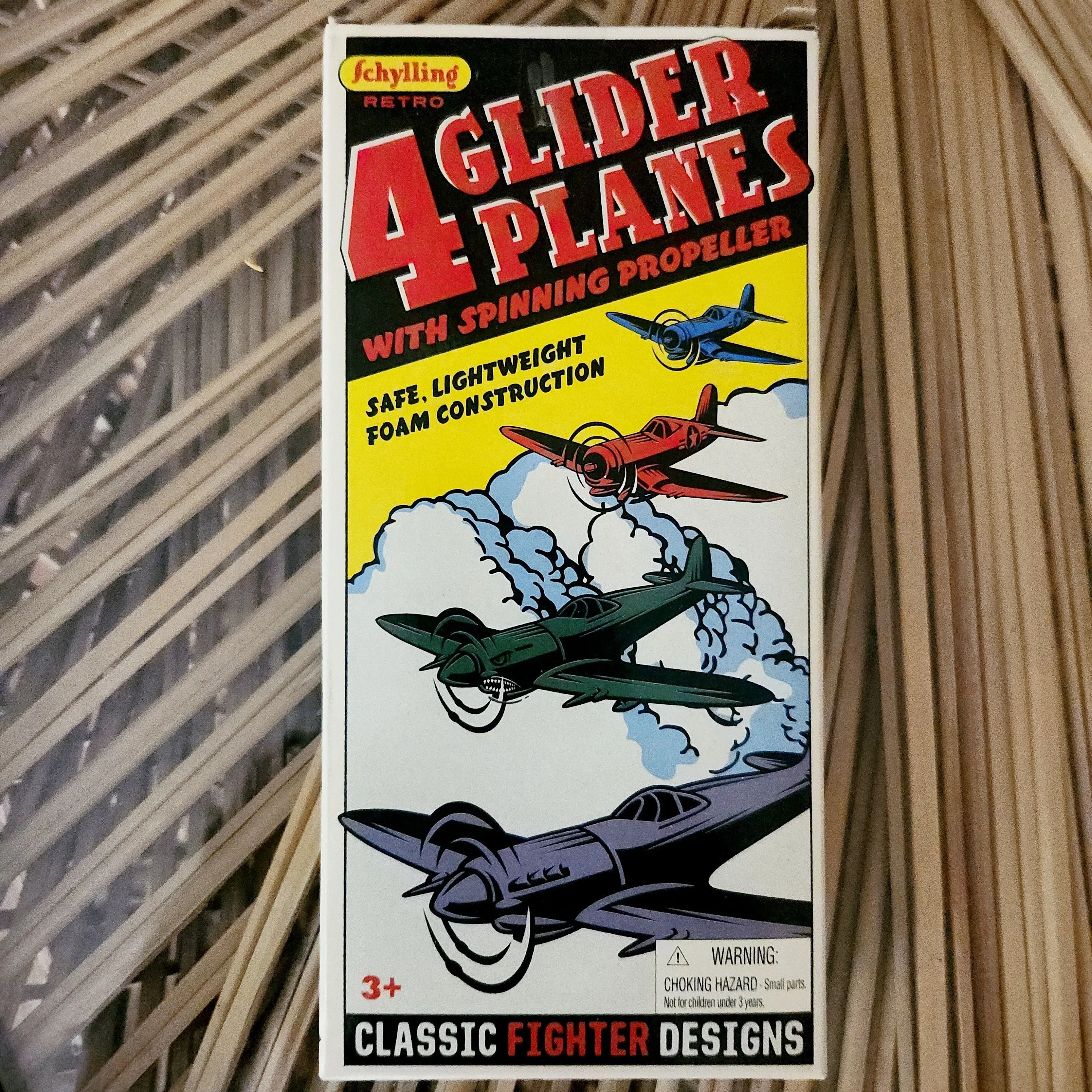Product image for vintage glider planes 4pk