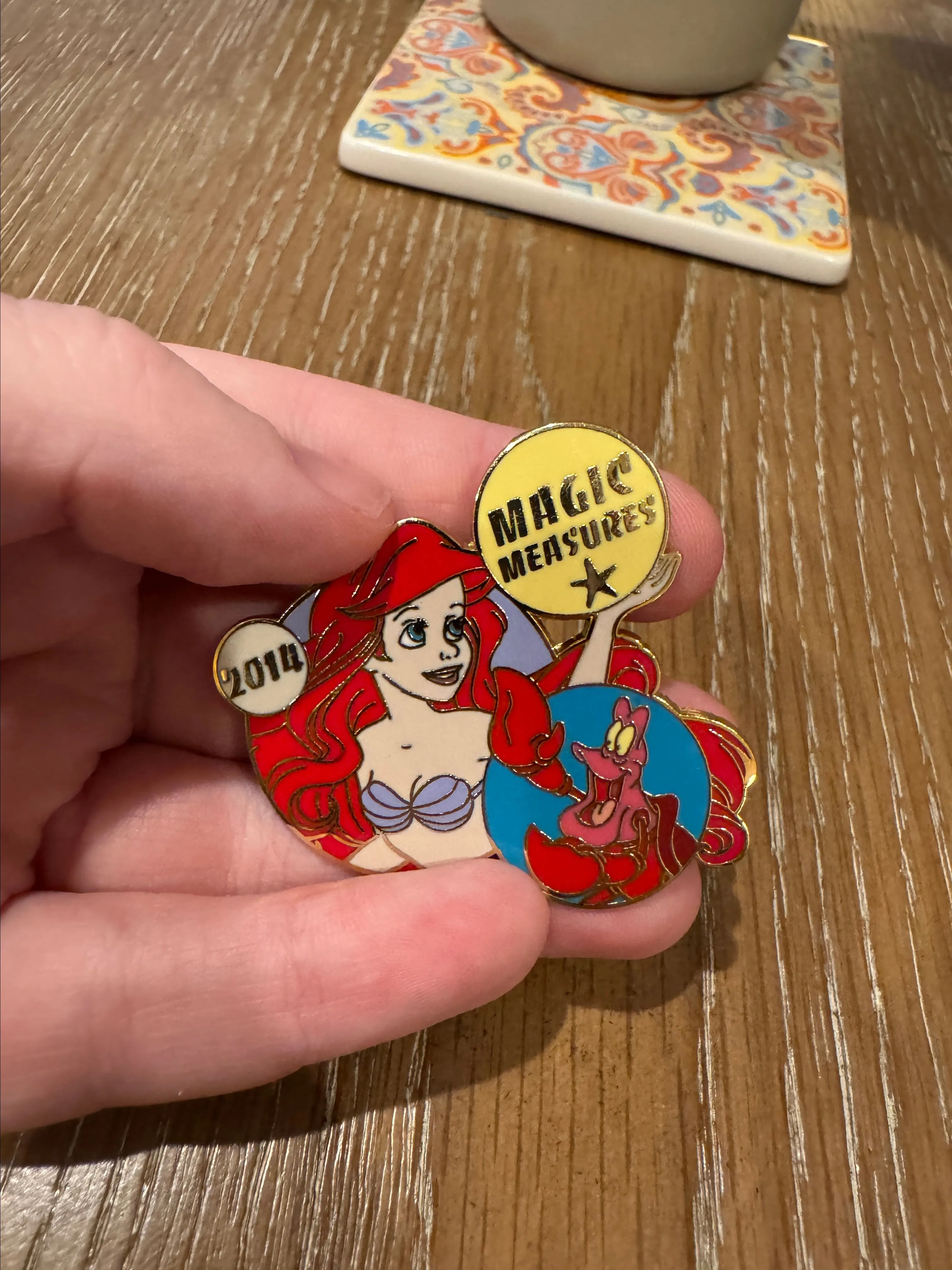 Product image for Ariel & Sebastian The Little Mermaid Princess Magic Measures Pin