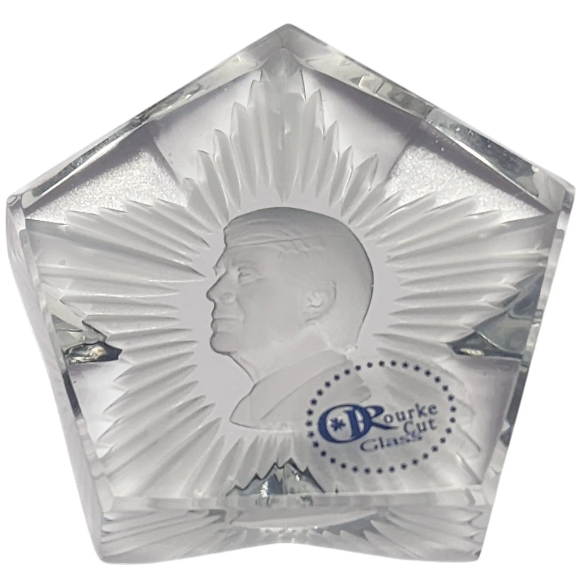 Product image for Jimmy Carter star crystal paperweight 