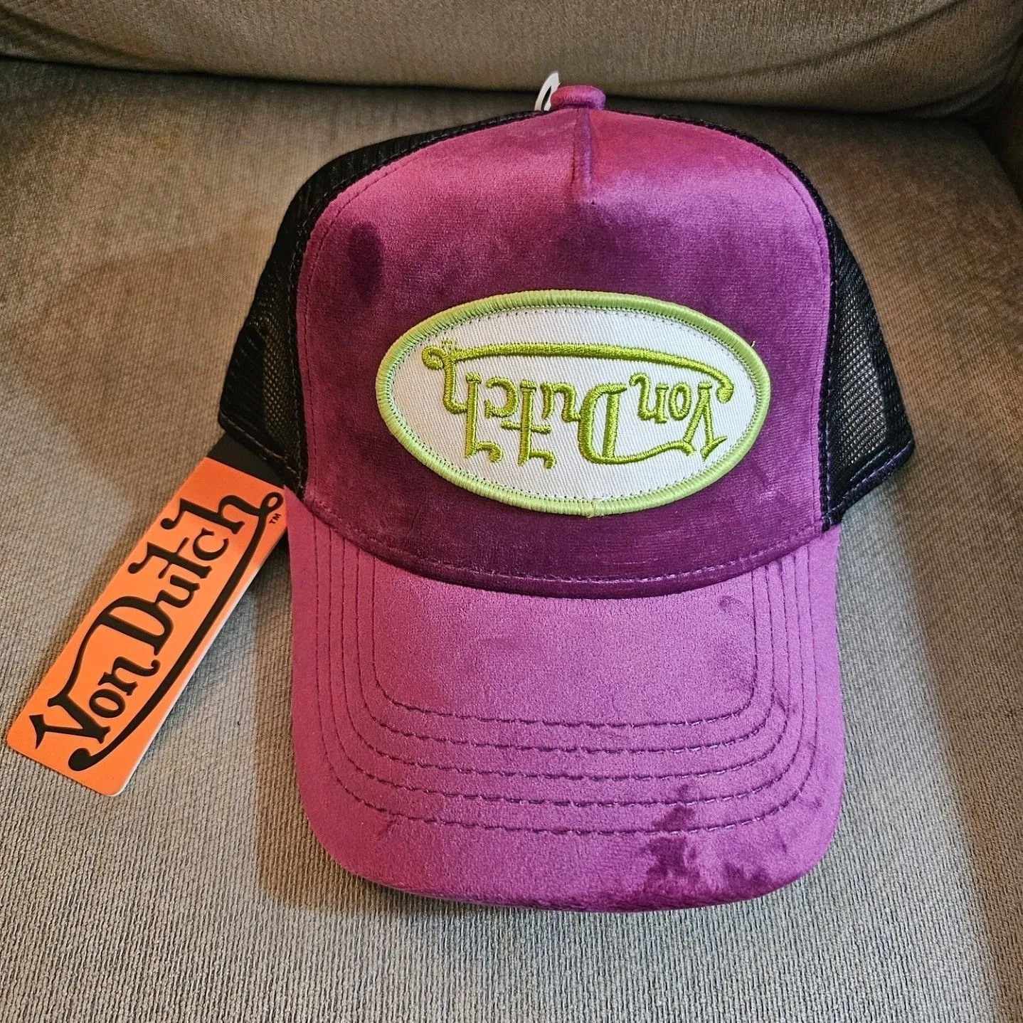 Product image for Official Purple Velvet Von Dutch hat