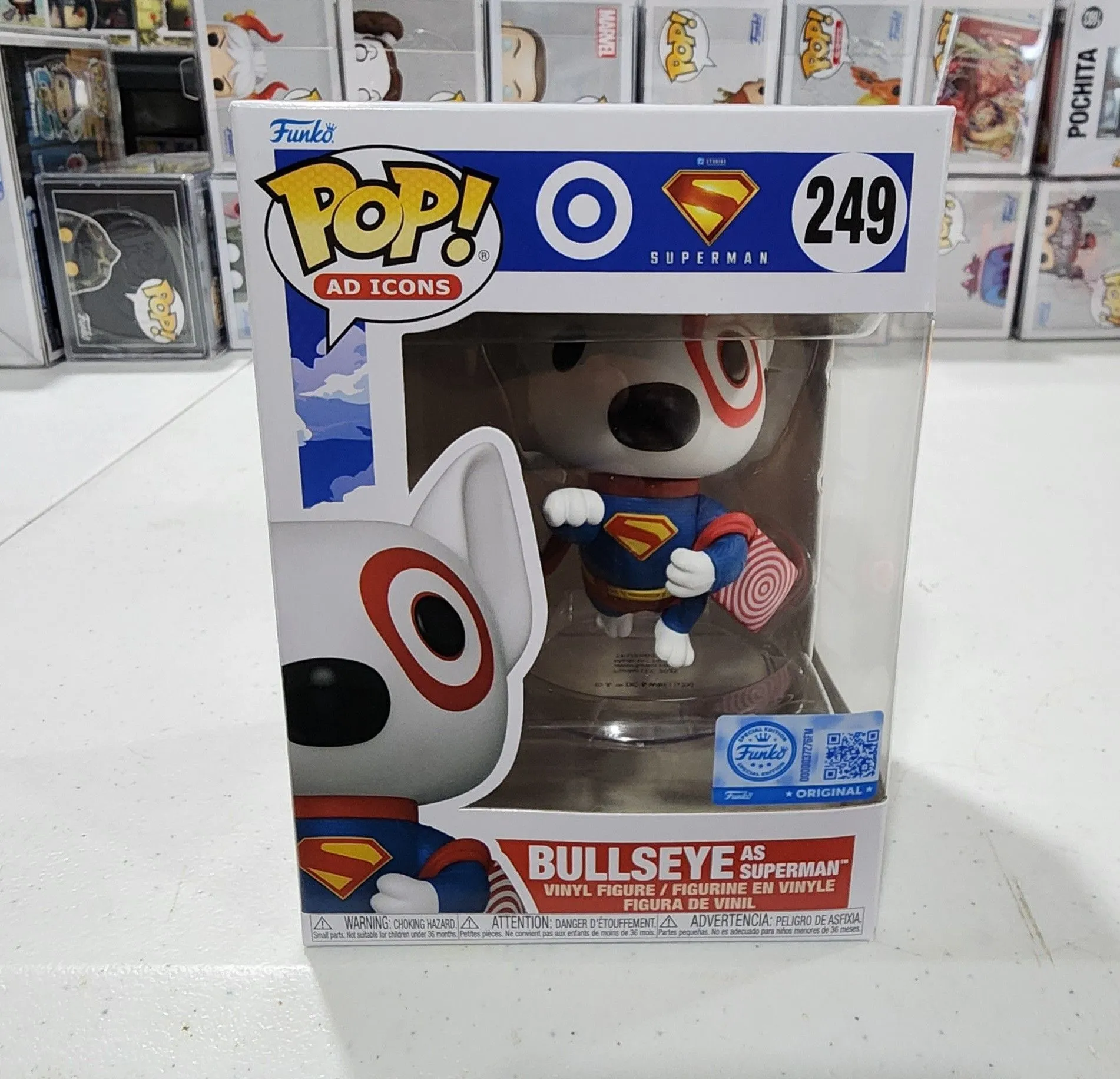 Product image for Funko POP Ad Icons Bullseye as Superman Target Exclusive # 249 