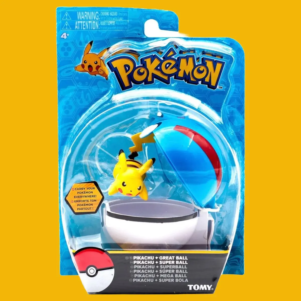 Product image for Pokemon Clip N Carry Toy (Pikachu, Dedenne, or Noibat)