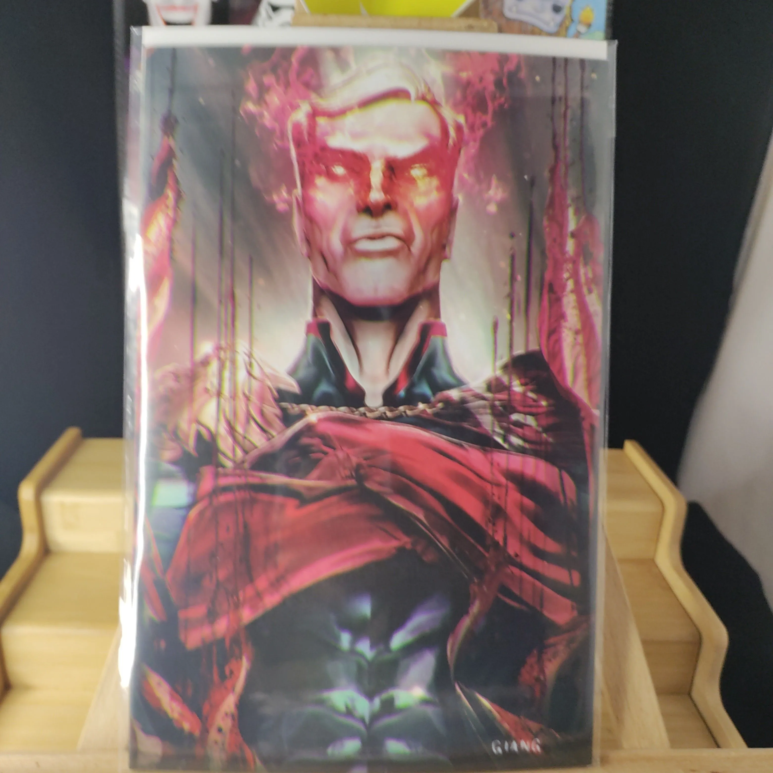 Product image for The Boys Homelander Dear Becky #1 John Giang Red Laser Eyes Bloody Virgin