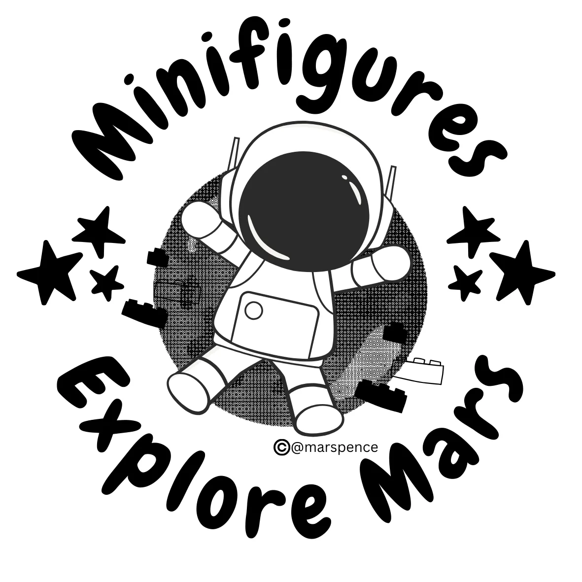 Product image for Minifigures Explore Mars Sticker
