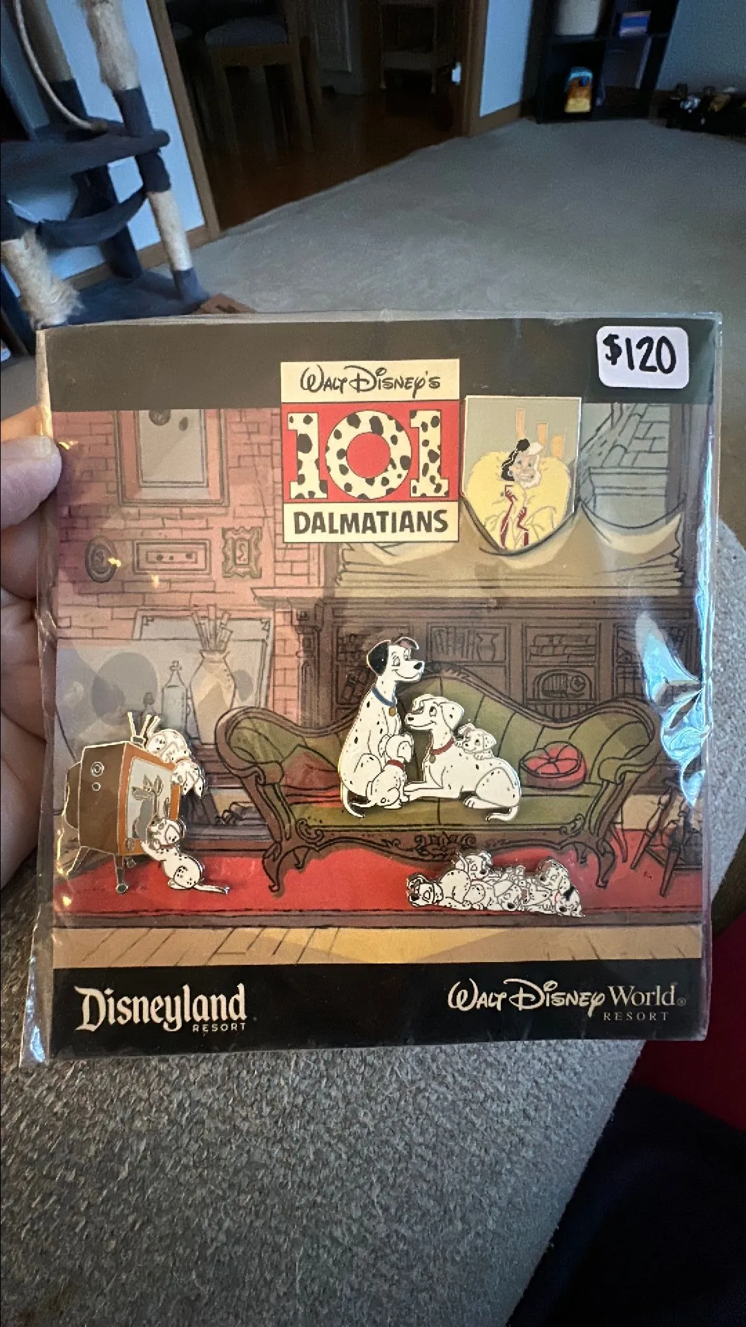 Product image for 101 Dalmatians Pin Set - 4 Pins HTF!!