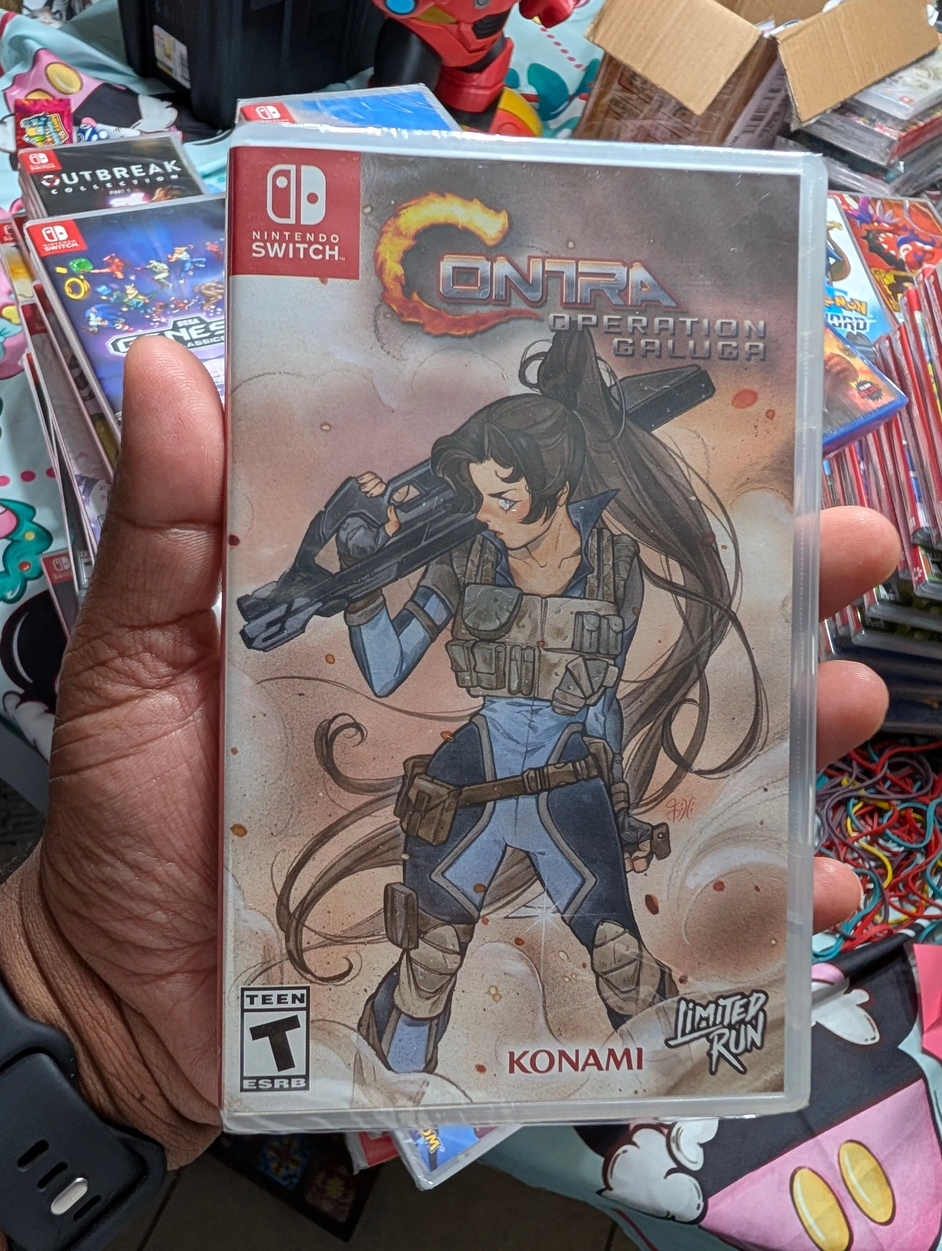 Product image for Nintendo Switch Contra Operation Galuga PAX Exclusive Cover Limited Run #230 NEW