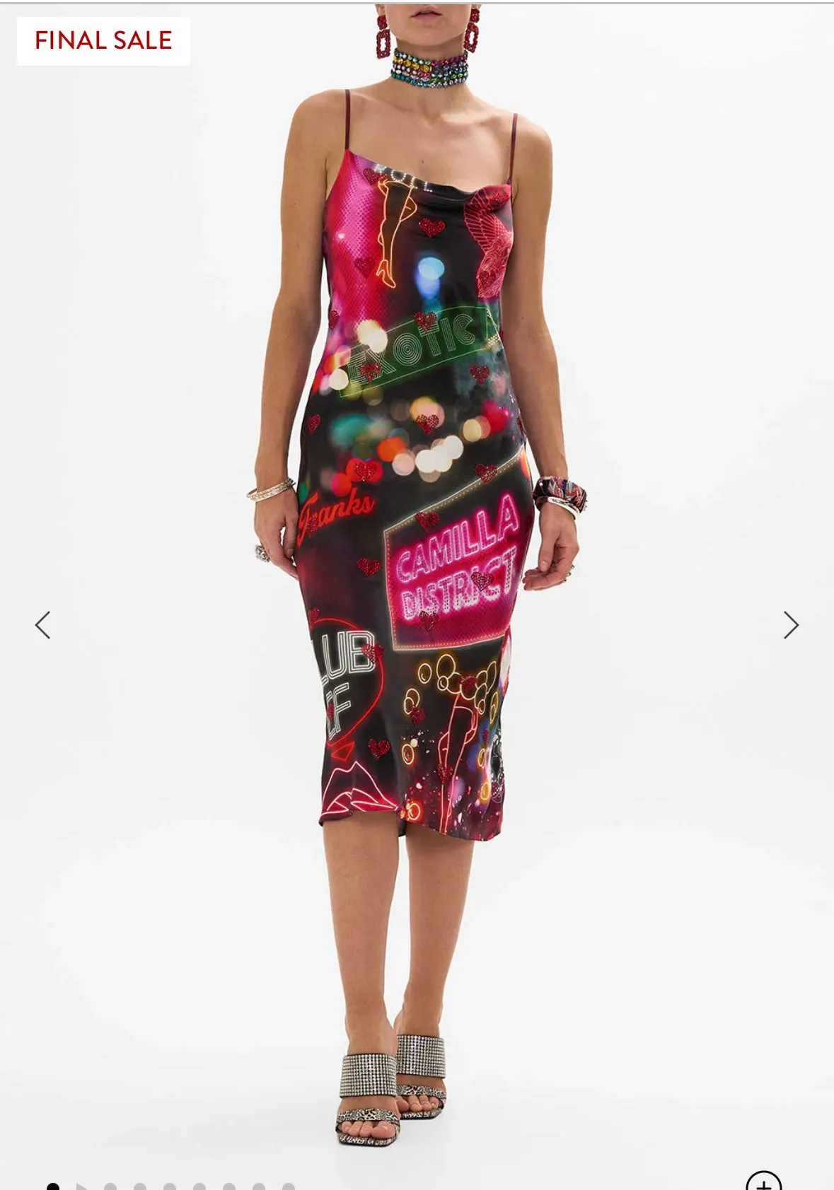 Product image for 28. 699.00 CAMILLA Long Bias Slip Electric Loveland
