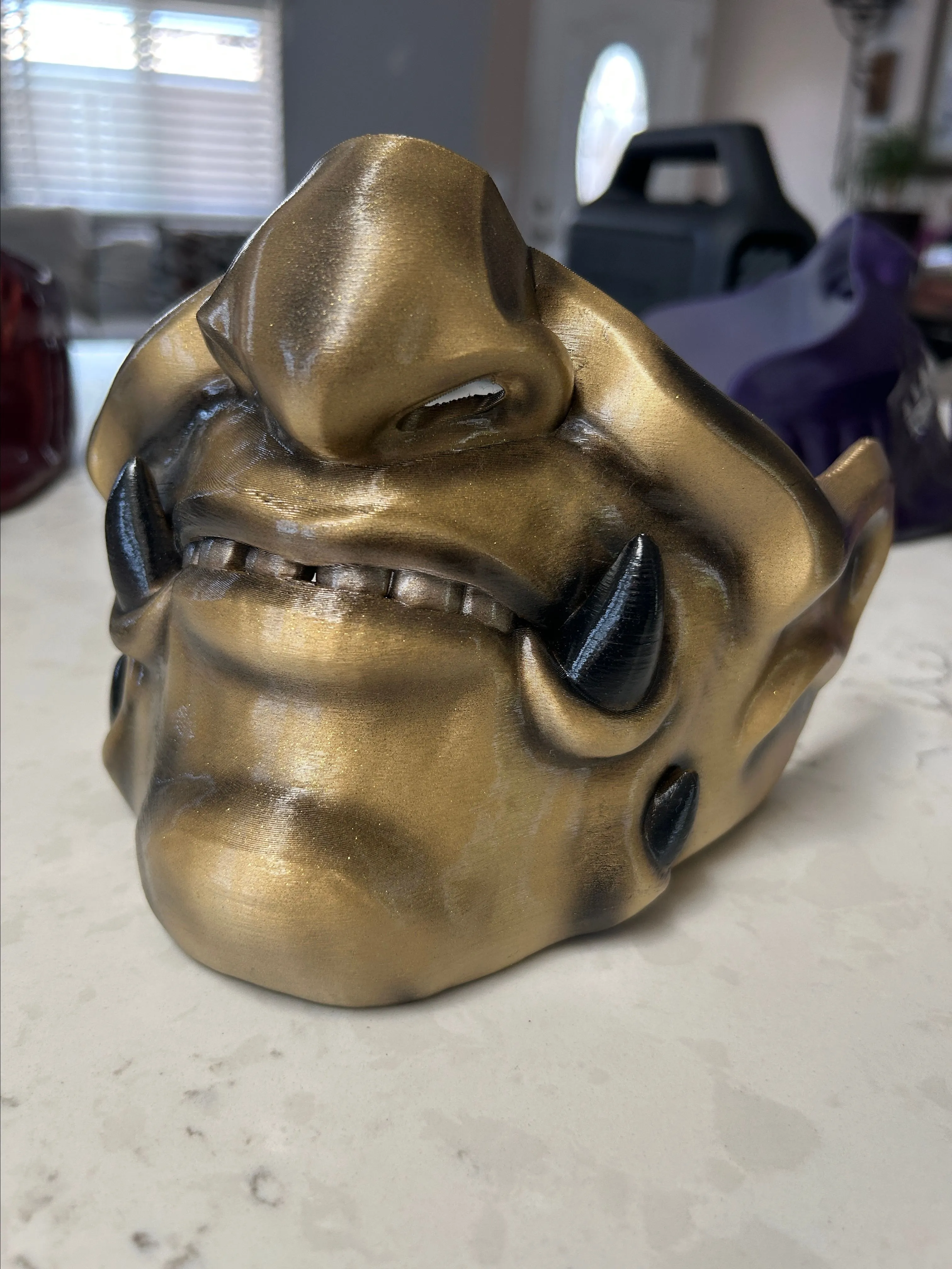 Product image for 3d printed oni style mask
