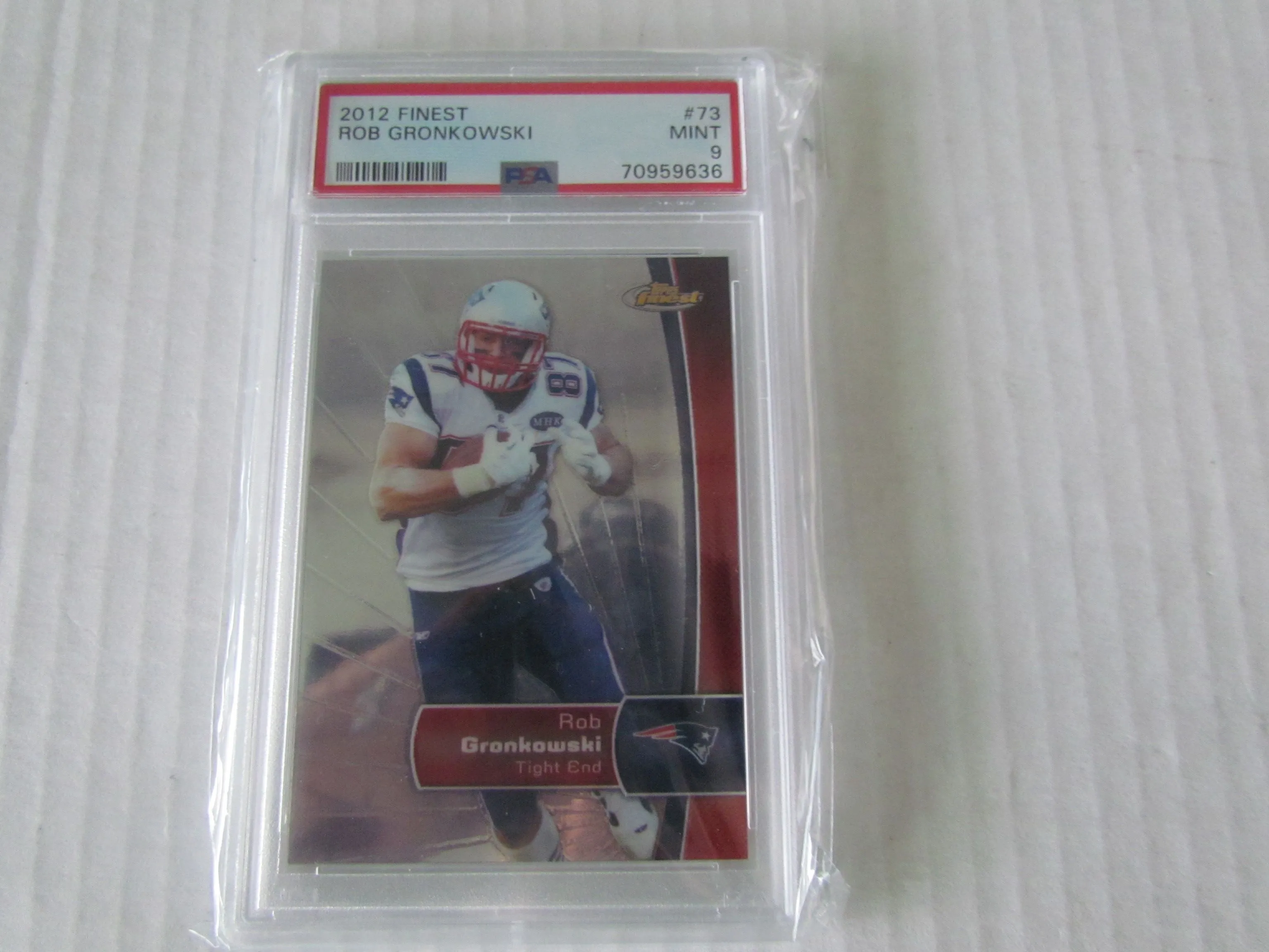 Product image for 2021 FINEST ROB GRONKOWSKI PSA 9 POP 2 NONE HIGHER
