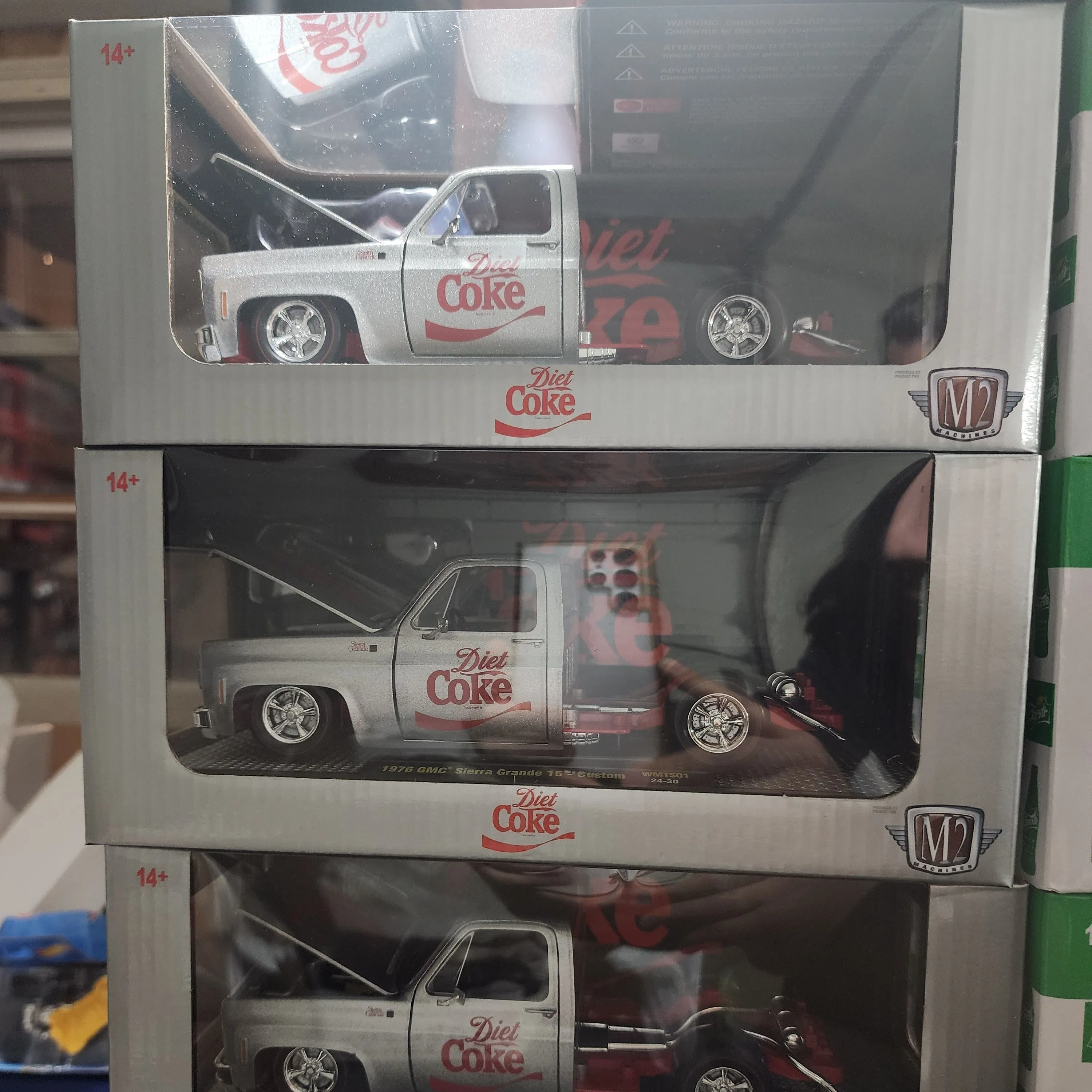 Product image for M2 Machines Coca-Cola/Doet Coke 1973 Chevy Cheyenne Bed-less Pickup