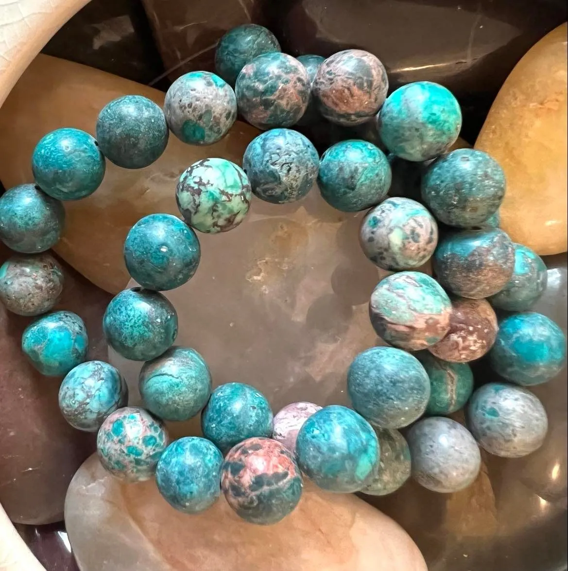 Product image for #1021 Imperial Jasper/Sea Sediment Lake Blue= 10MM