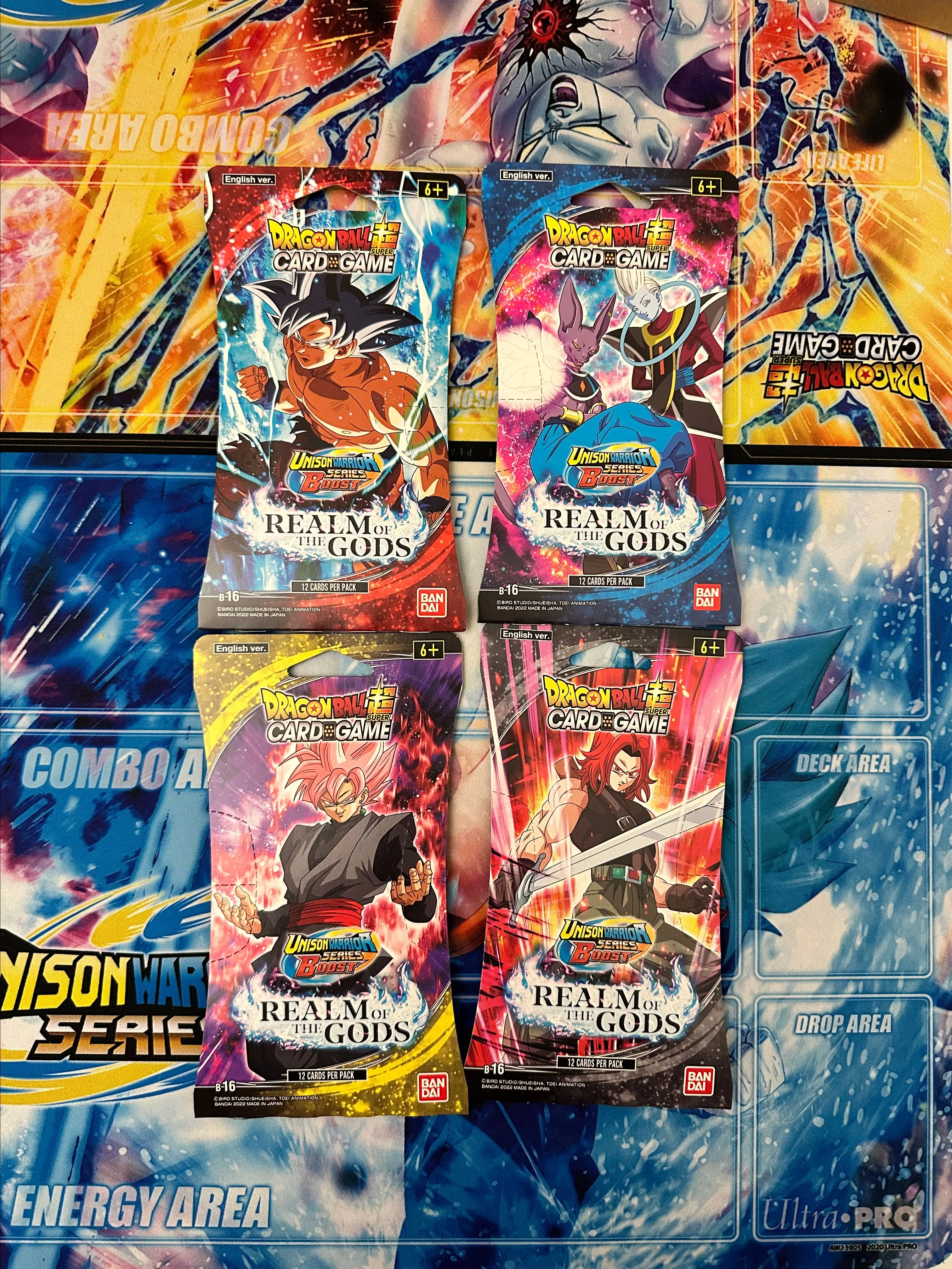 Product image for Realm of the Gods Booster Sleeved Art Set (4 packs)