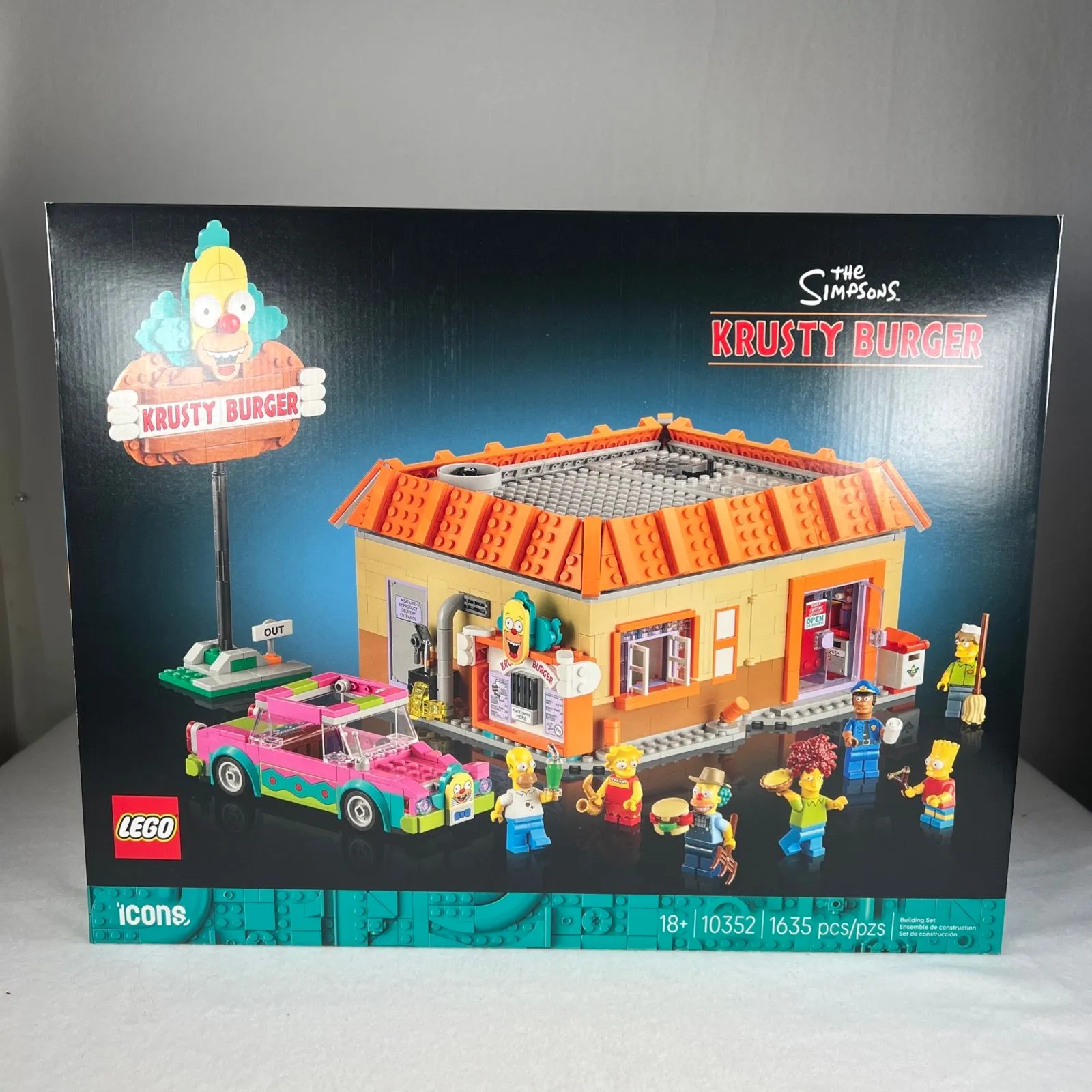 Product image for LEGO The Simpsons Krusty Burger 10352 (1635 pcs) Sealed