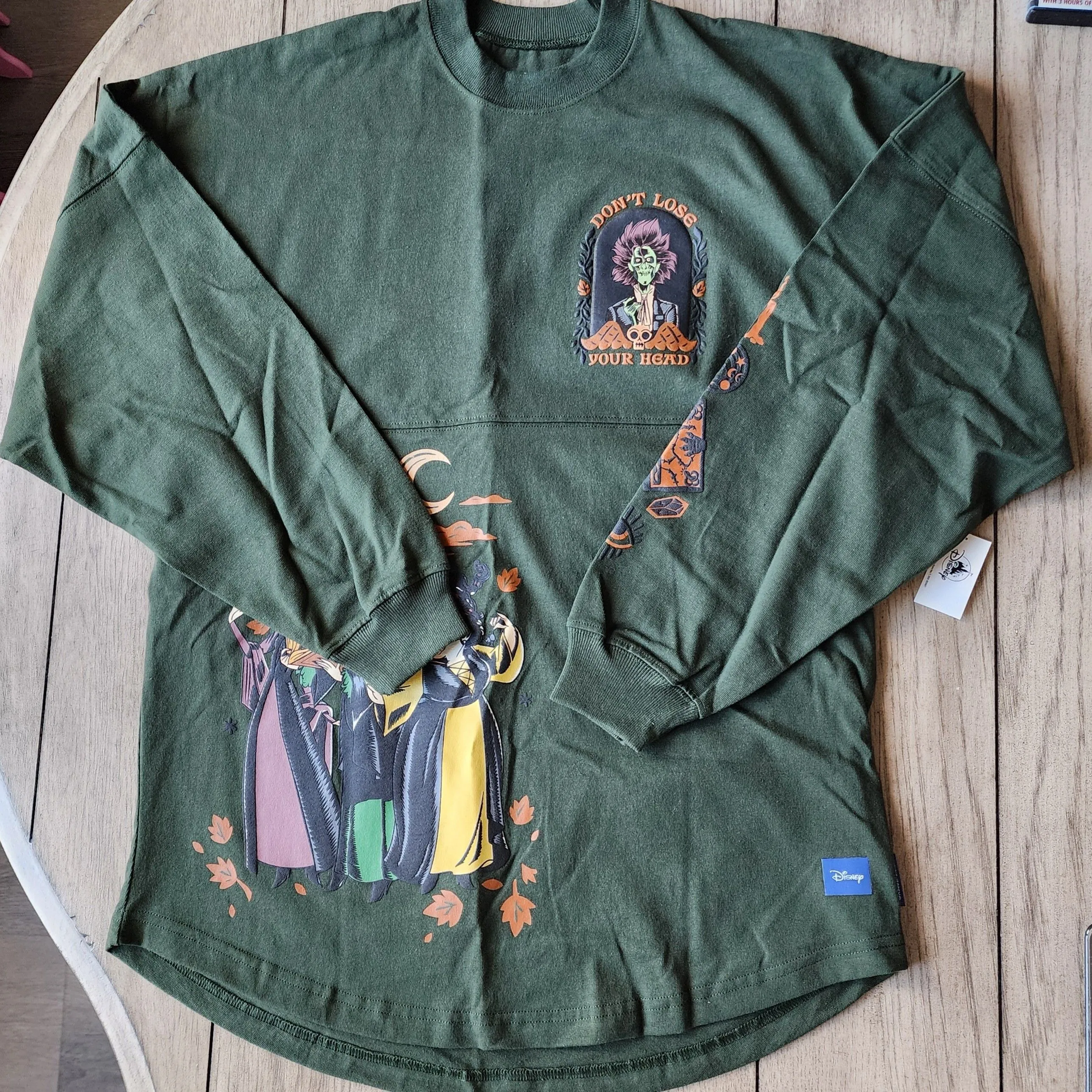 Product image for Disney NEW Sz S Hocus Pocus Own Kind Of Magic Don't Lose Your Head Spirit Jersey for Women