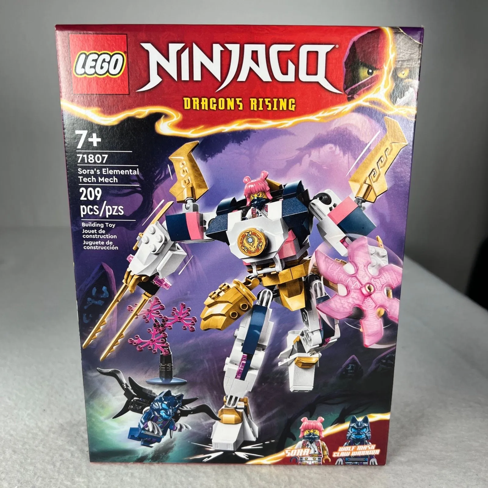 Product image for LEGO NINJAGO: Sora's Elemental Tech Mech Set 71807 Sealed