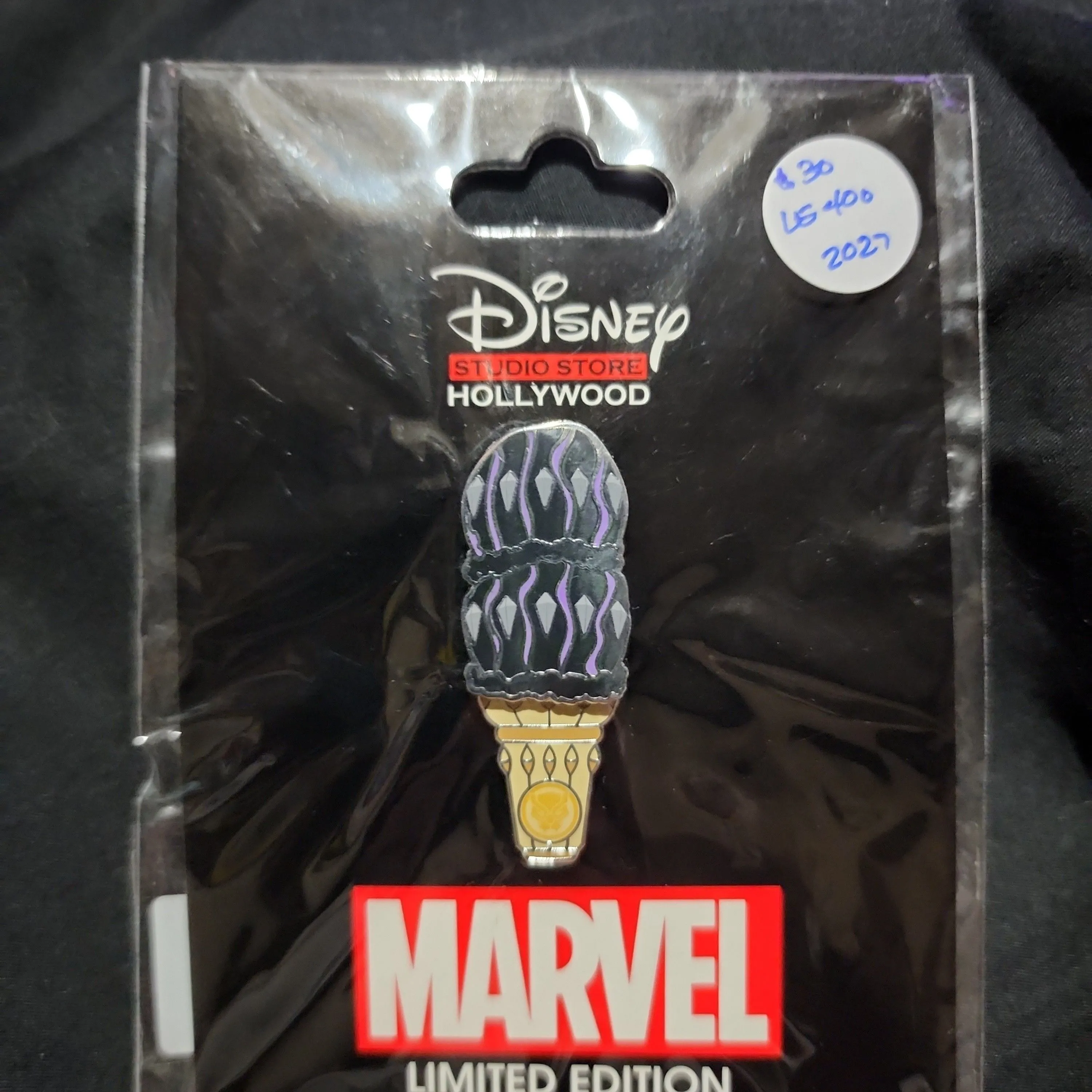 Product image for Disney DSSH Marvel Black Panther Ice Cream Cone Pin