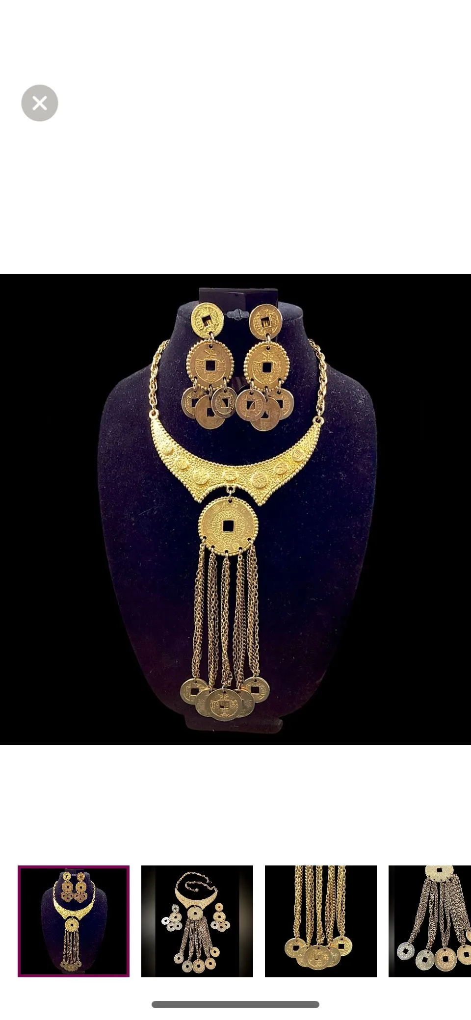 Product image for RARE 1960's RUNWAY Kenneth Lane necklace set
