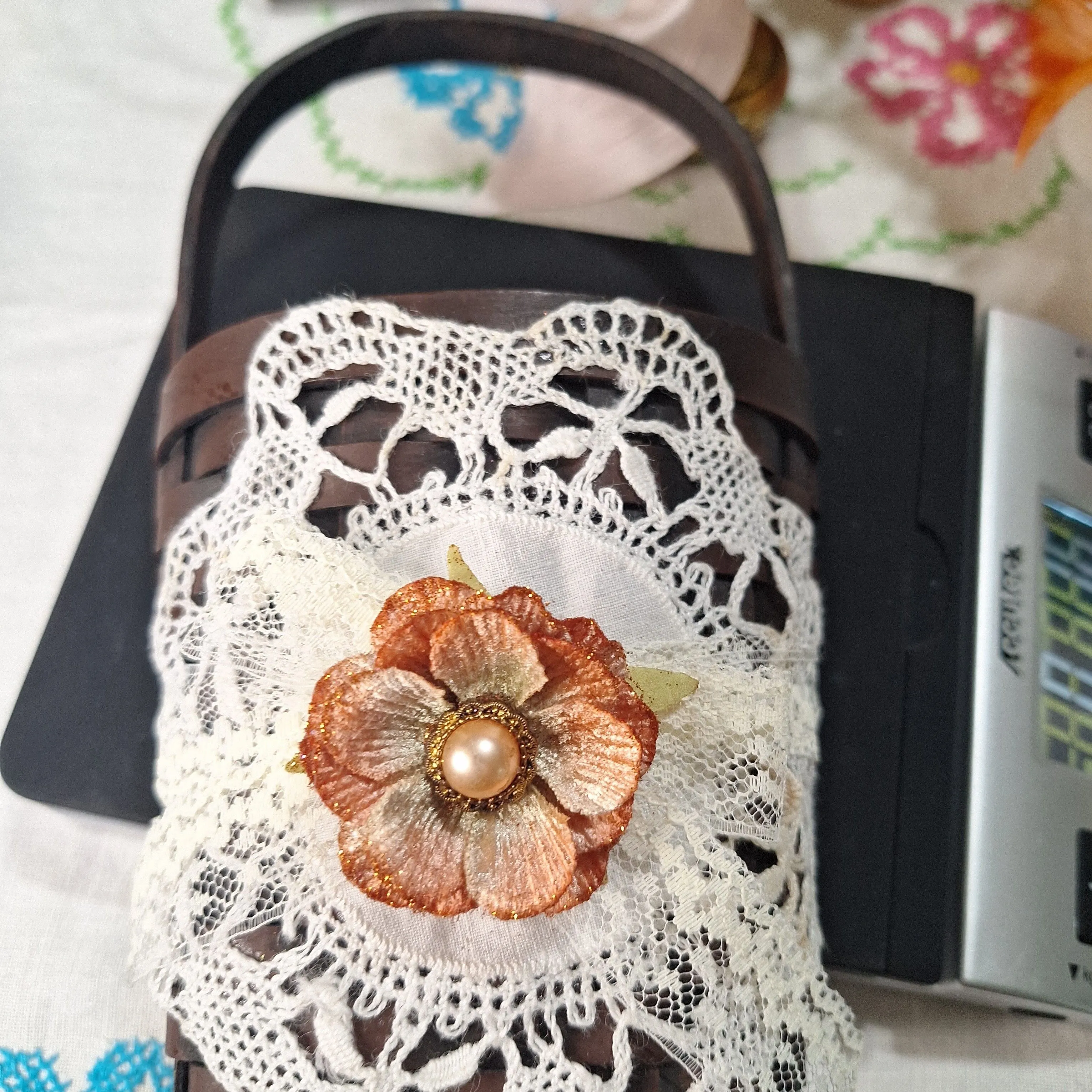 Product image for Embellished wall basket