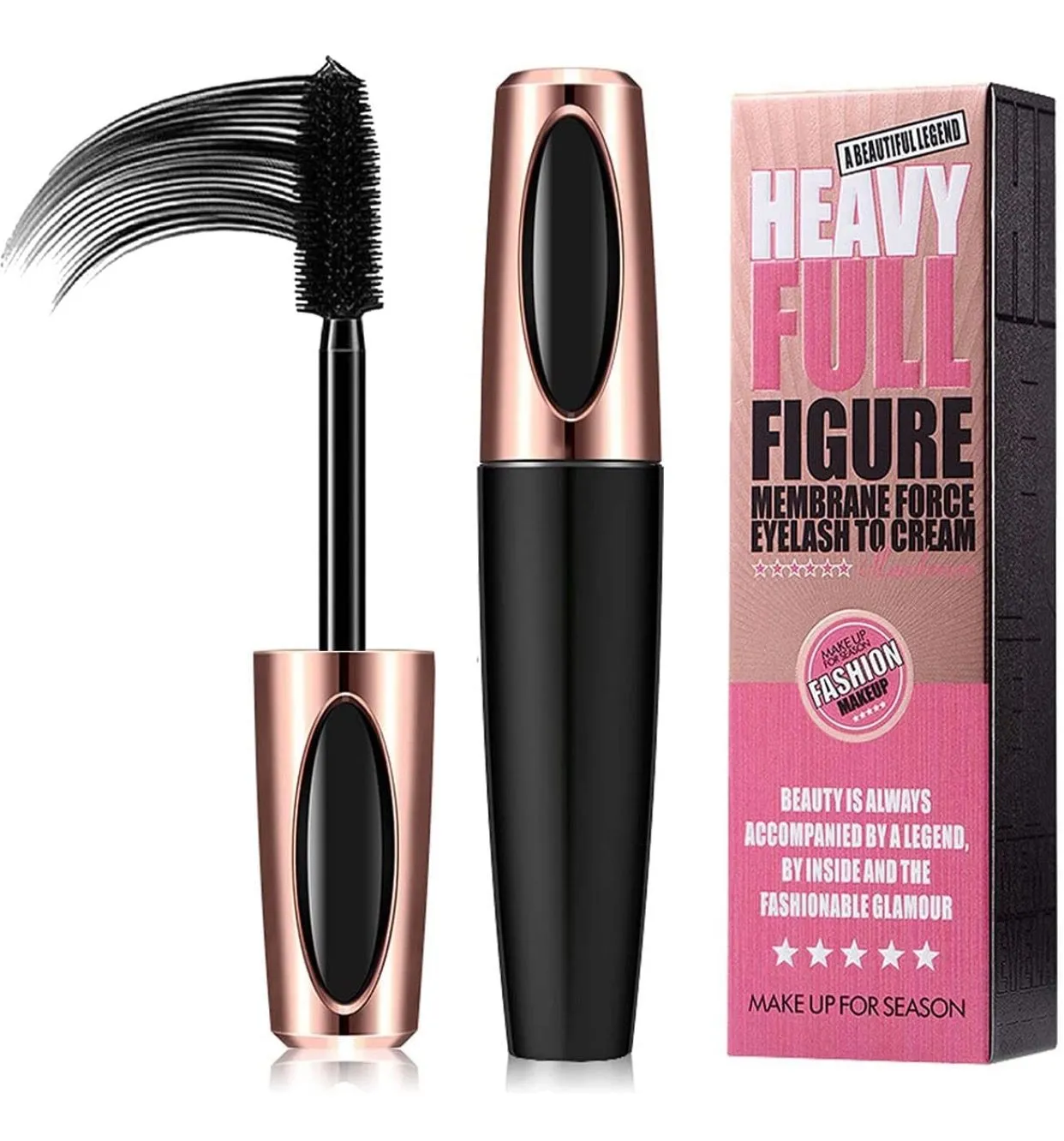 Product image for Manage Xpress Control 4D Silk Fiber Lash Mascara, Lengthening and Thick, Volume, Long Lasting, Smudge-Proof, All Day Full, Long