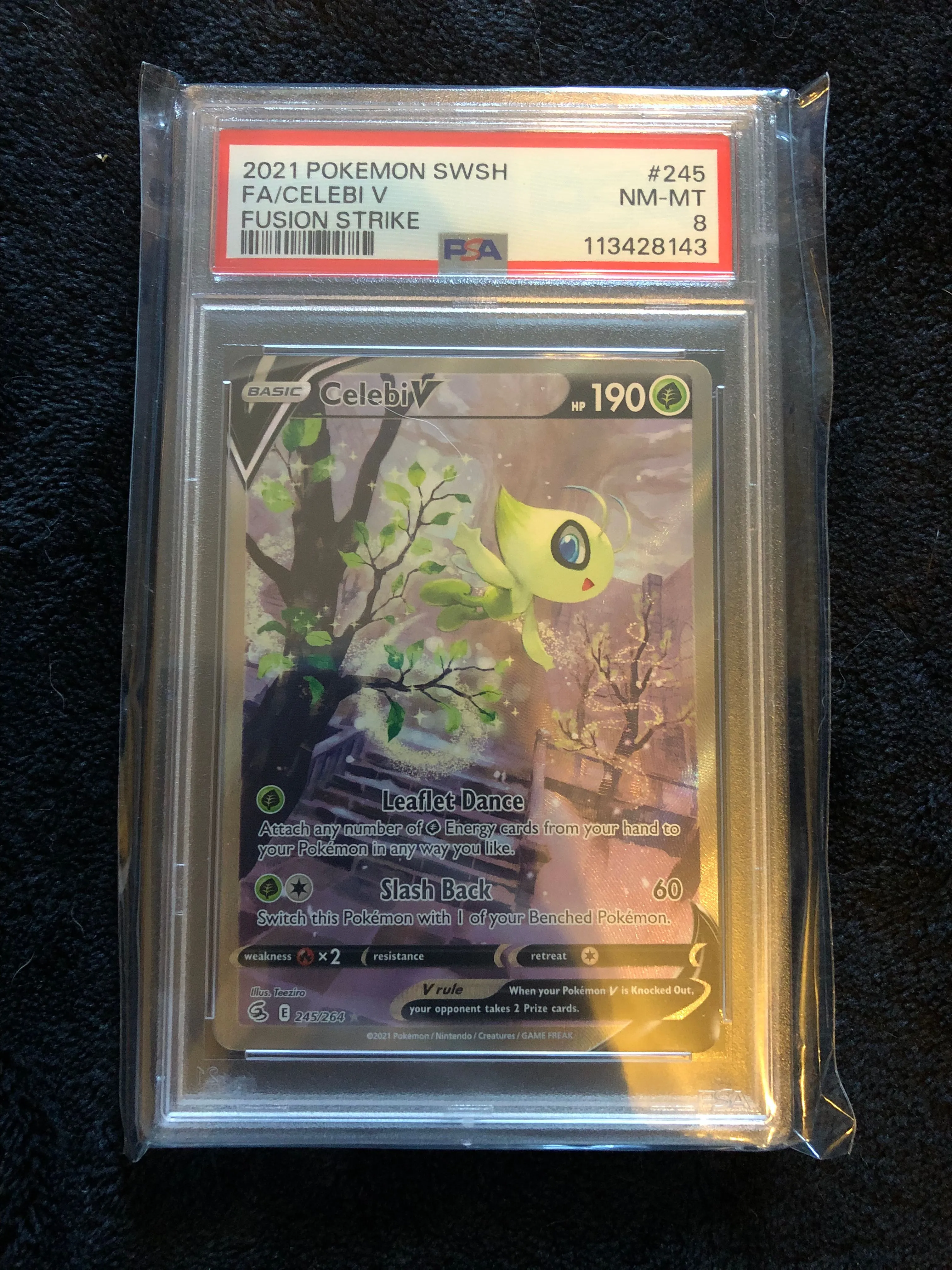 Product image for Pokemon PSA 8 Celebi V #245