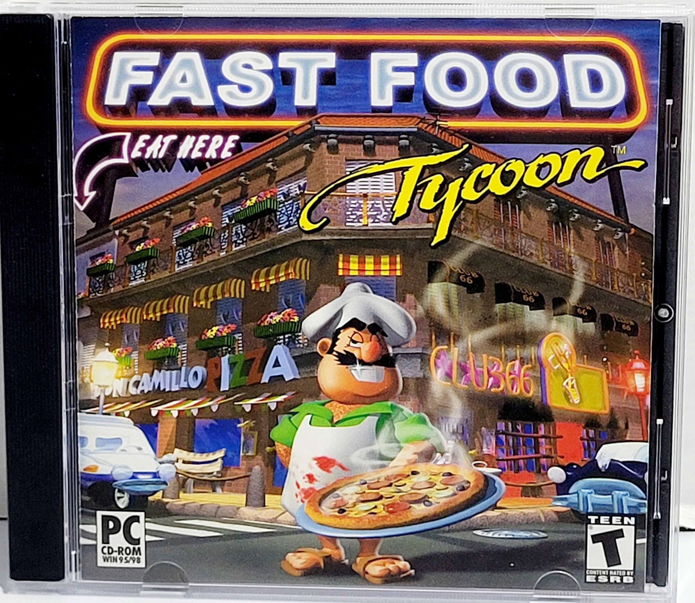 Product image for Activision Fast Food Tycoon (PC CD-ROM, 2001) Windows 95/98 Animated Rated Teen. Mild Animated Viole