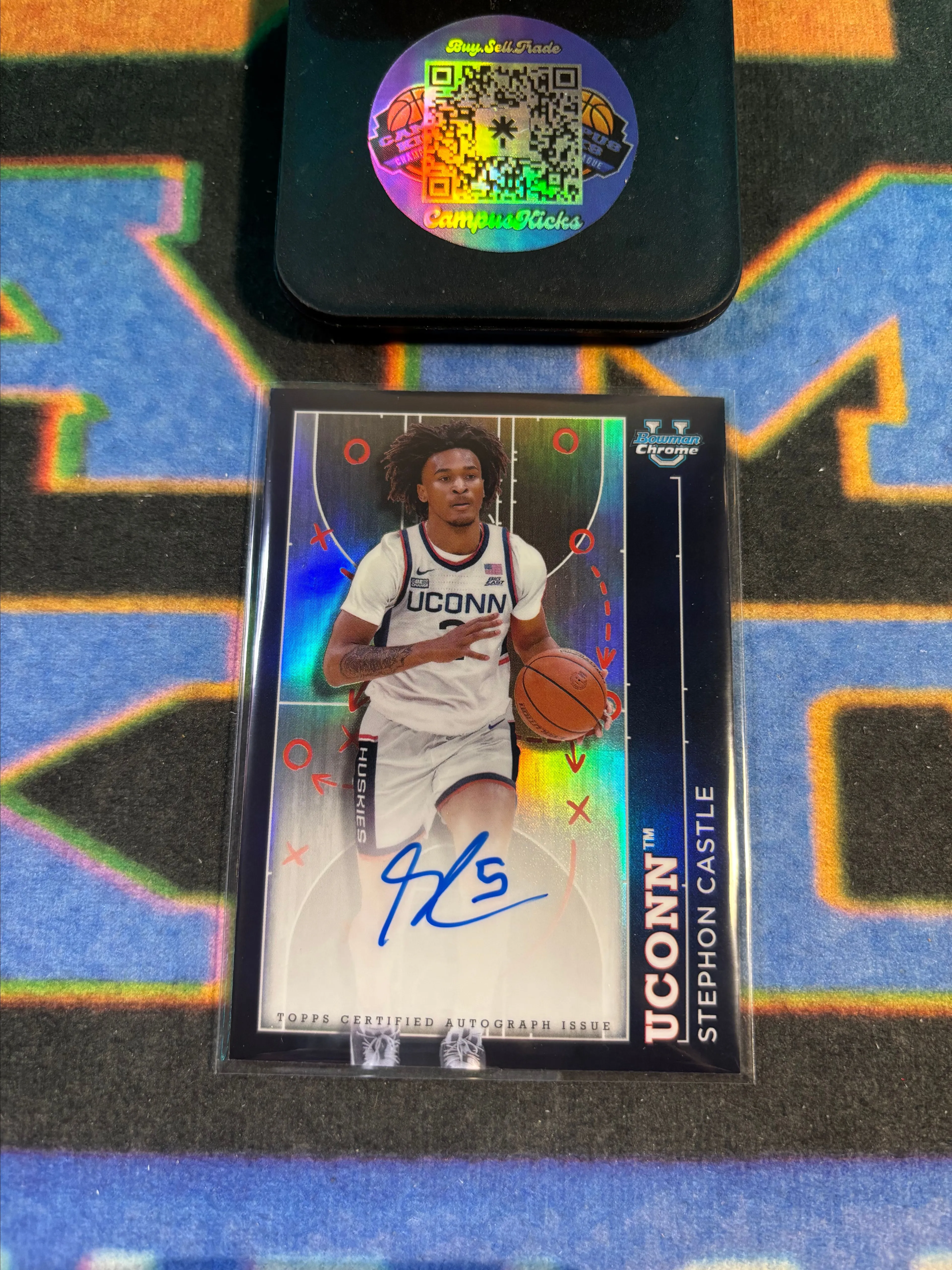 Product image for 2023-24 Bowman University Chrome Stephon Castle Prodigal Playmakers Auto