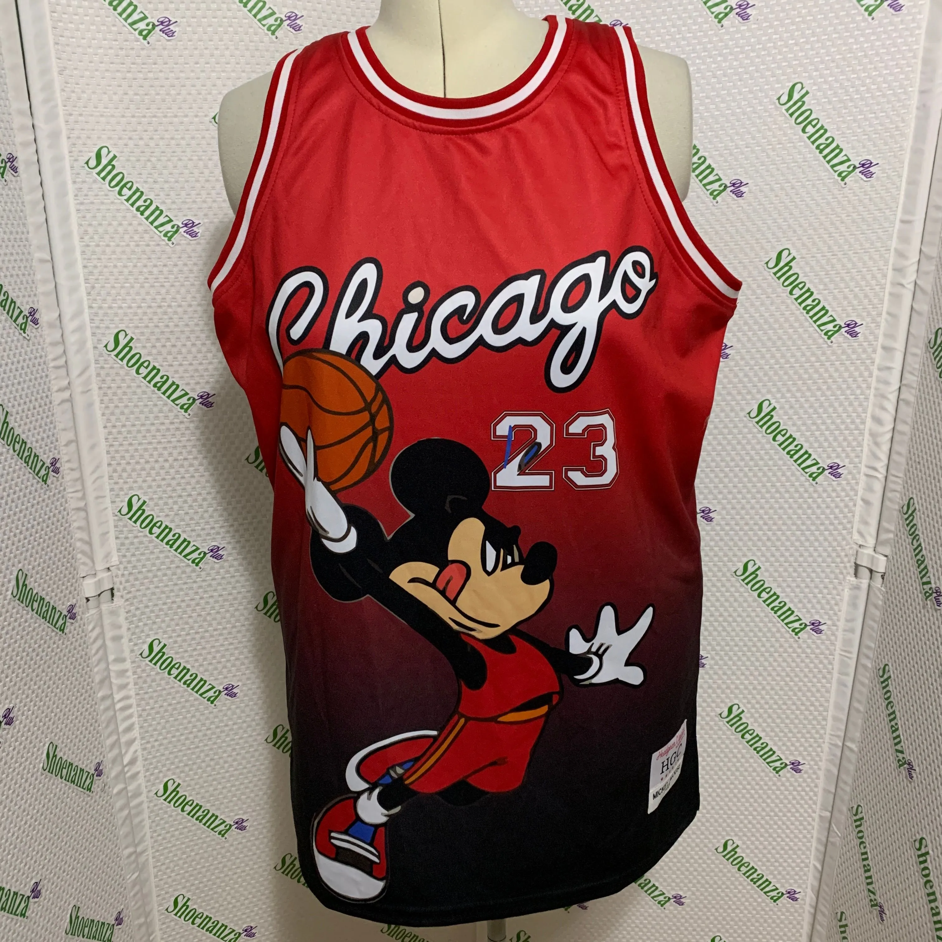 Product image for Headgear Classics Basketball Jersey Mickey Mouse #23 Chicago Jordan Mens 3XL