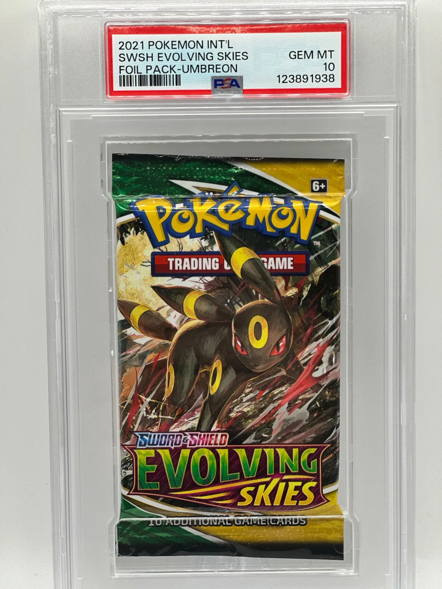 2021 Pokemon Evolving Skies Foil Booster Pack Umbreon Art PSA 10 GEM MINT   Whatnot: Shop, Sell, Connect