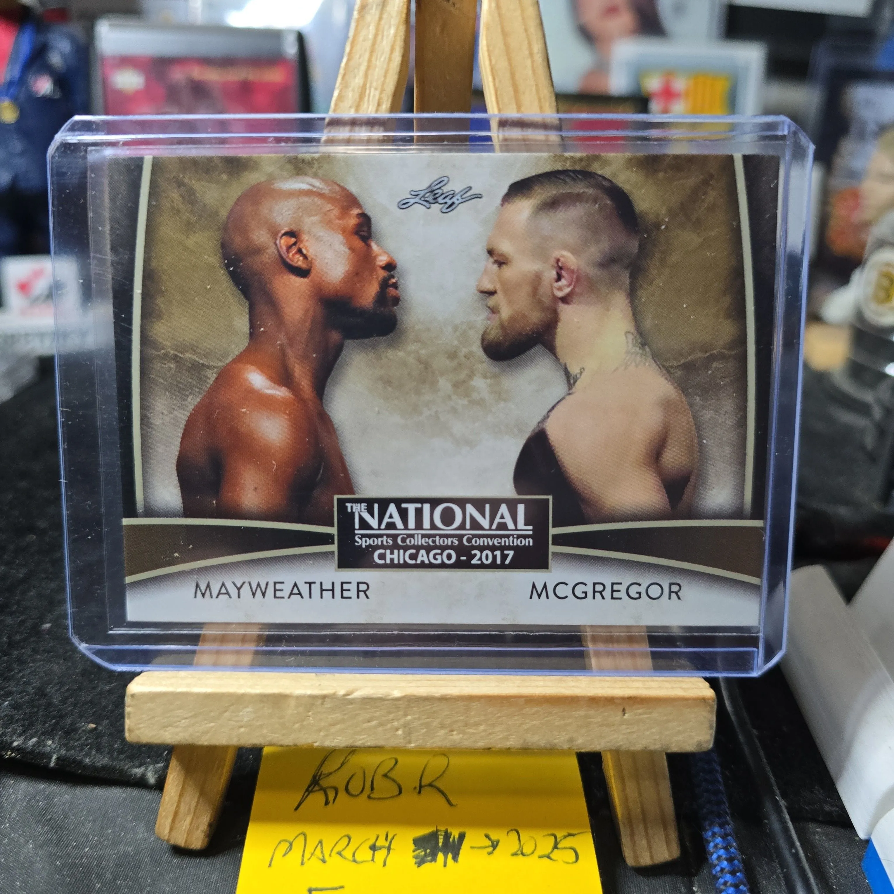 Product image for 2017 leaf MAYWEATHER/MCGREGOR Chicago 2017 national sportscard convention