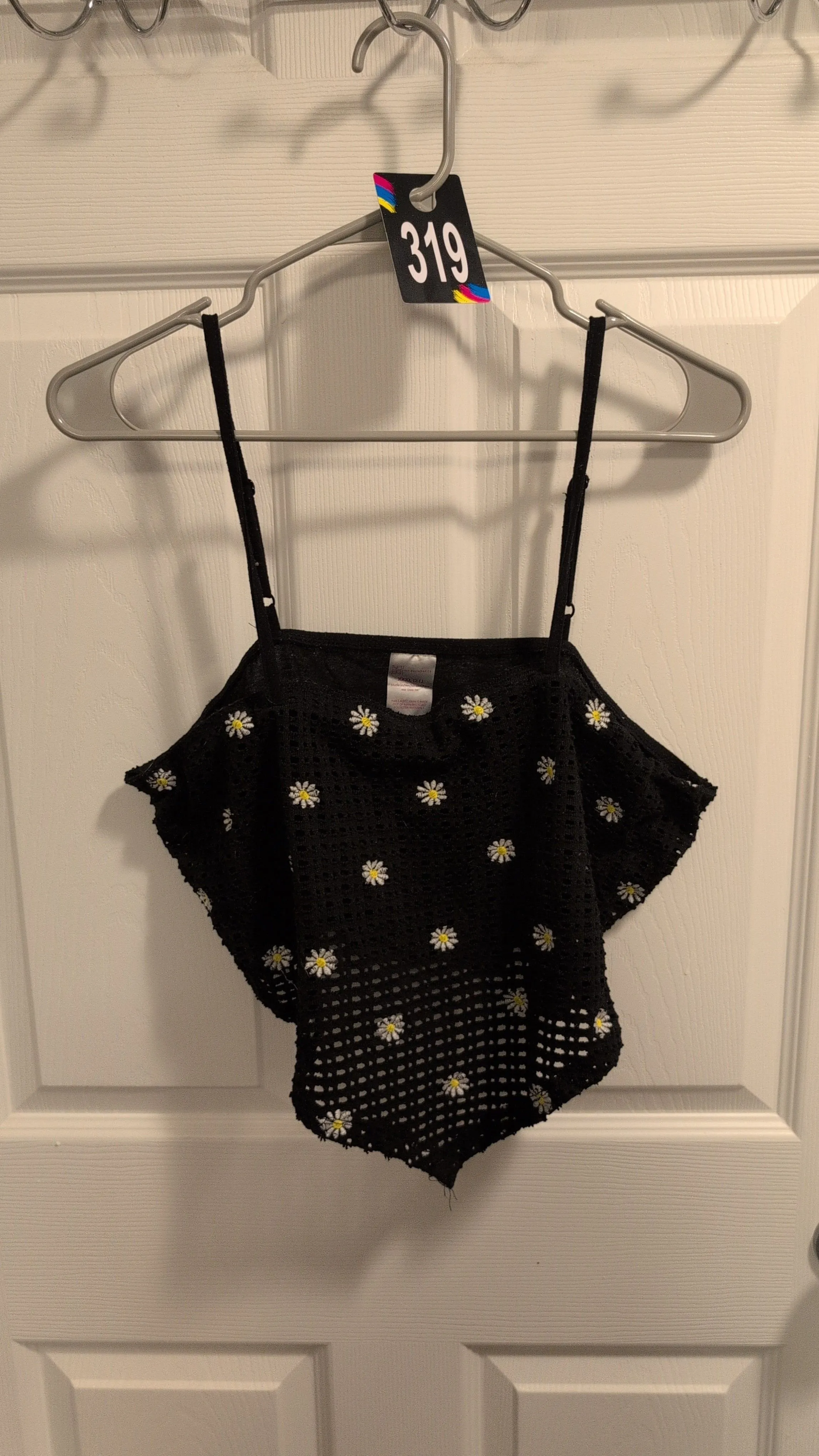 Product image for z319 no boundaries embroidered daisy cami adjustable straps size XXXL (21)