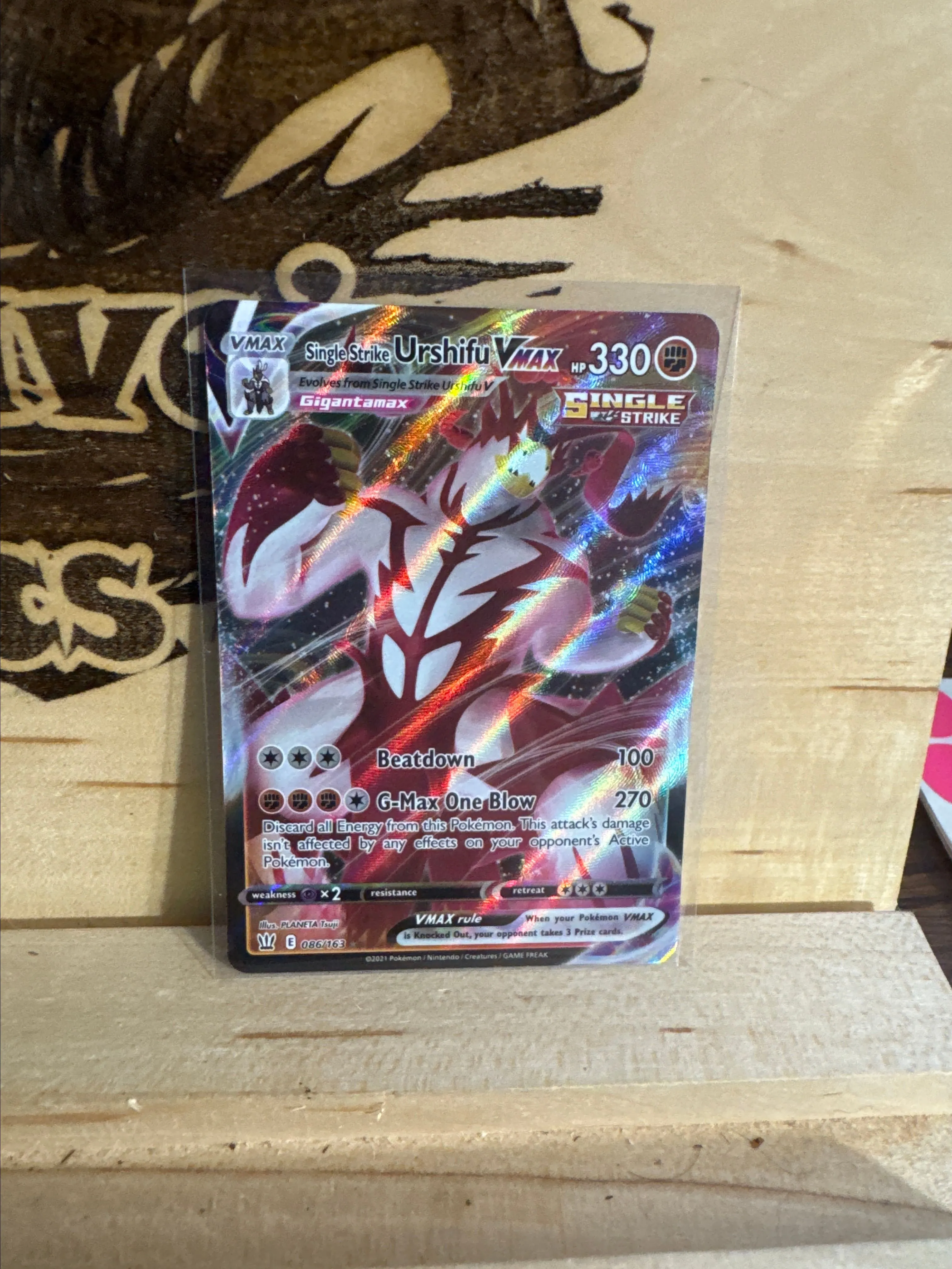 Product image for Single Strike Urshifu VMAX #86 Pokemon Battle Styles  