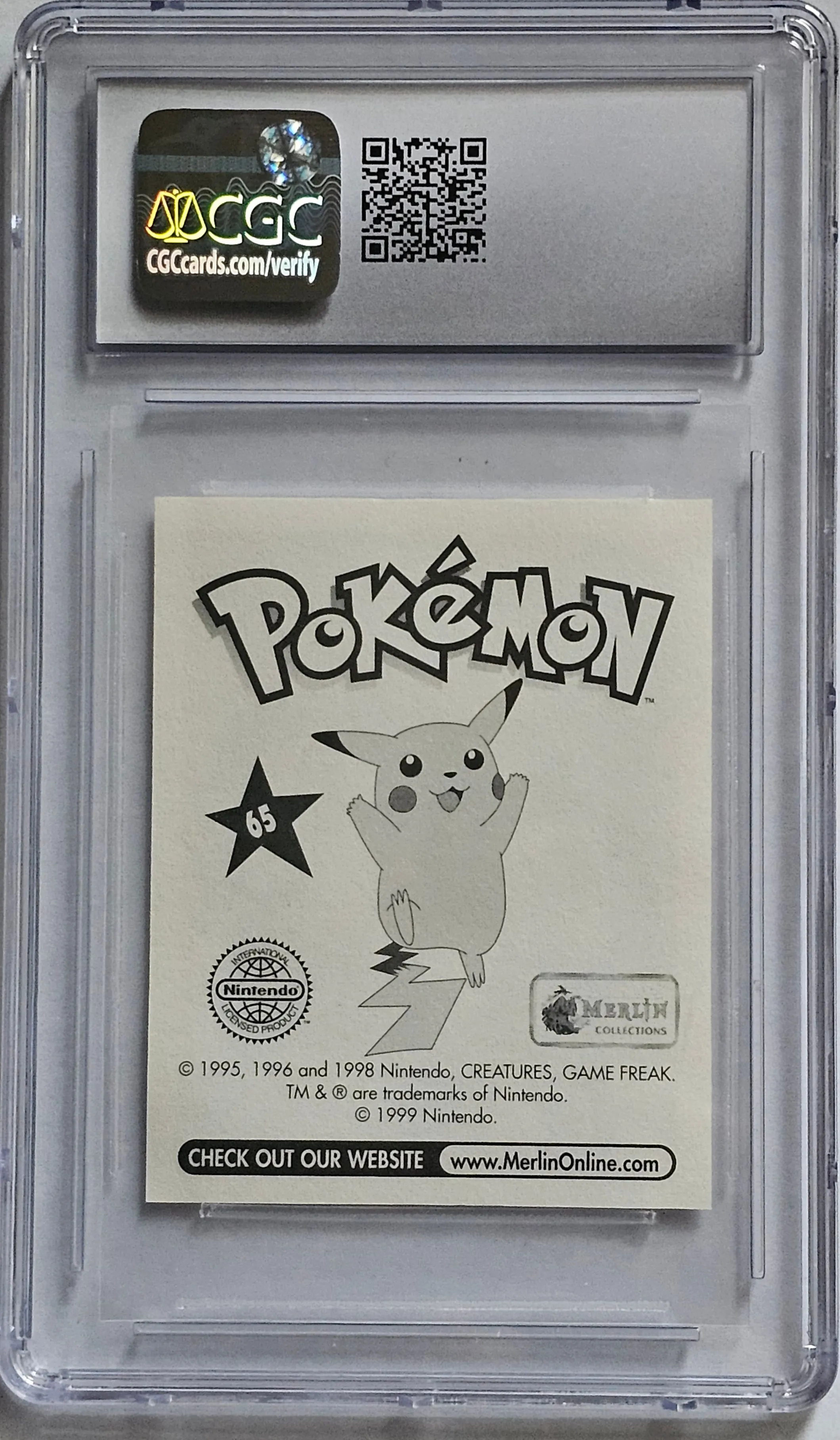 CGC Mint+ 9.5 Alakazam (1998) #65 Pokemon (TOPPS Pokemon Merlin Stickers -  Series 1)  Whatnot: Shop, Sell, Connect