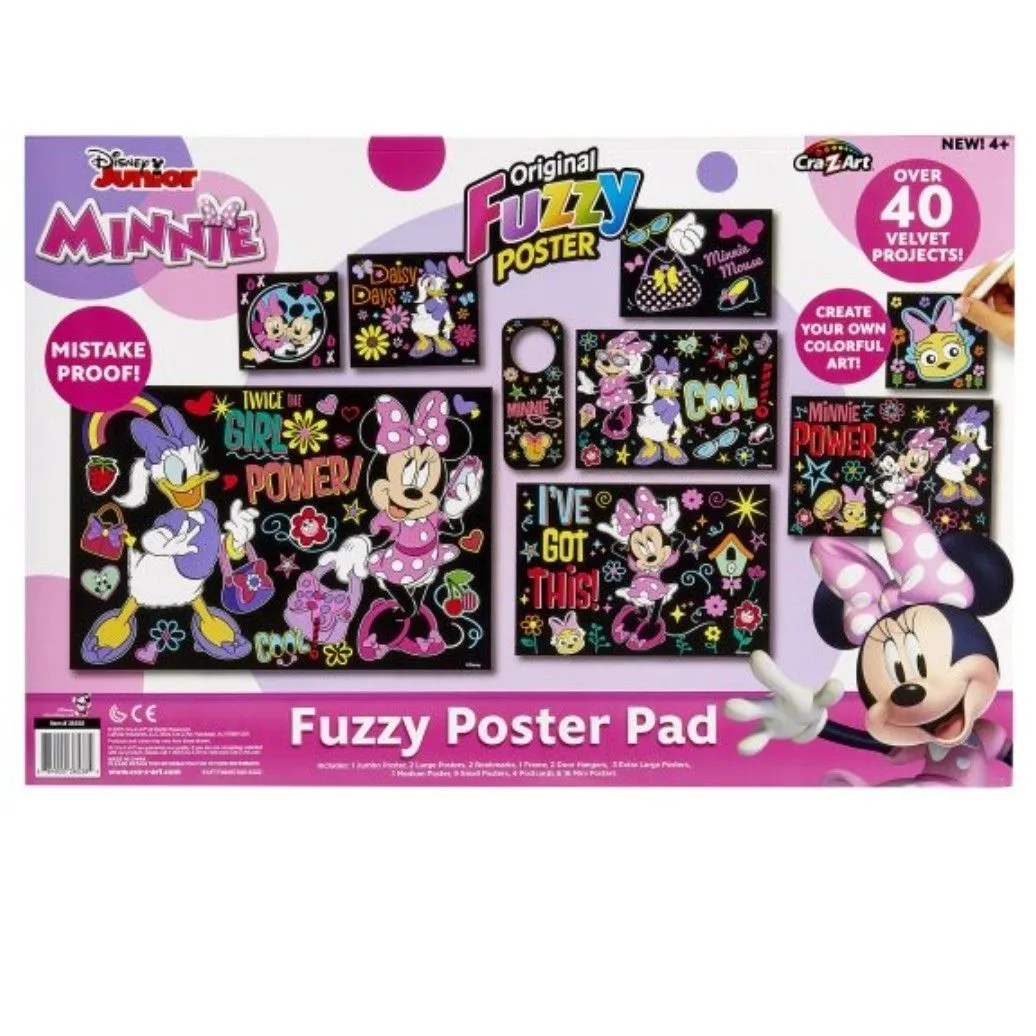 Product image for Disney Junior Minnie Mouse Fuzzy Poster Pads