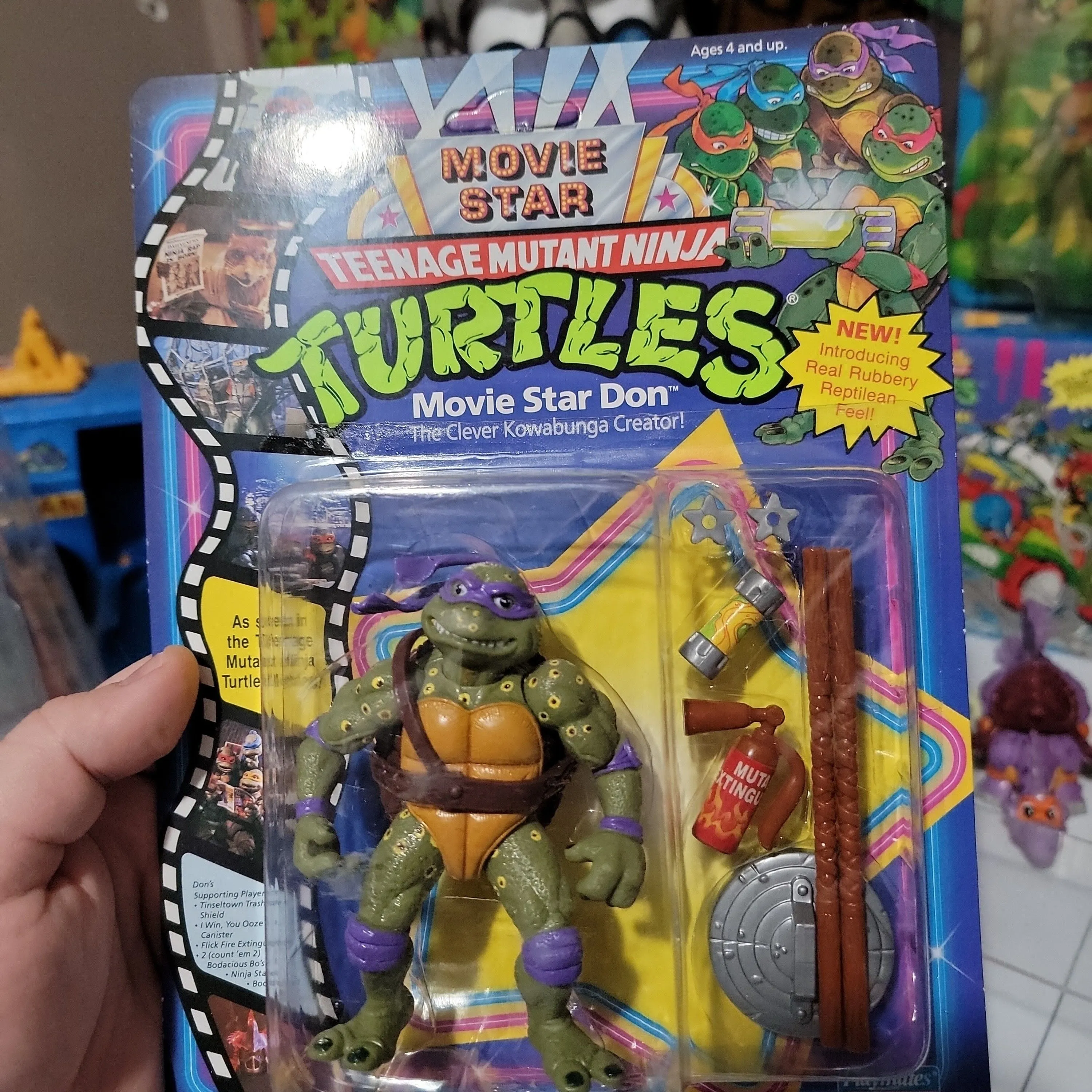 Product image for TMNT 1991 Movie Star Don MOC unpunched