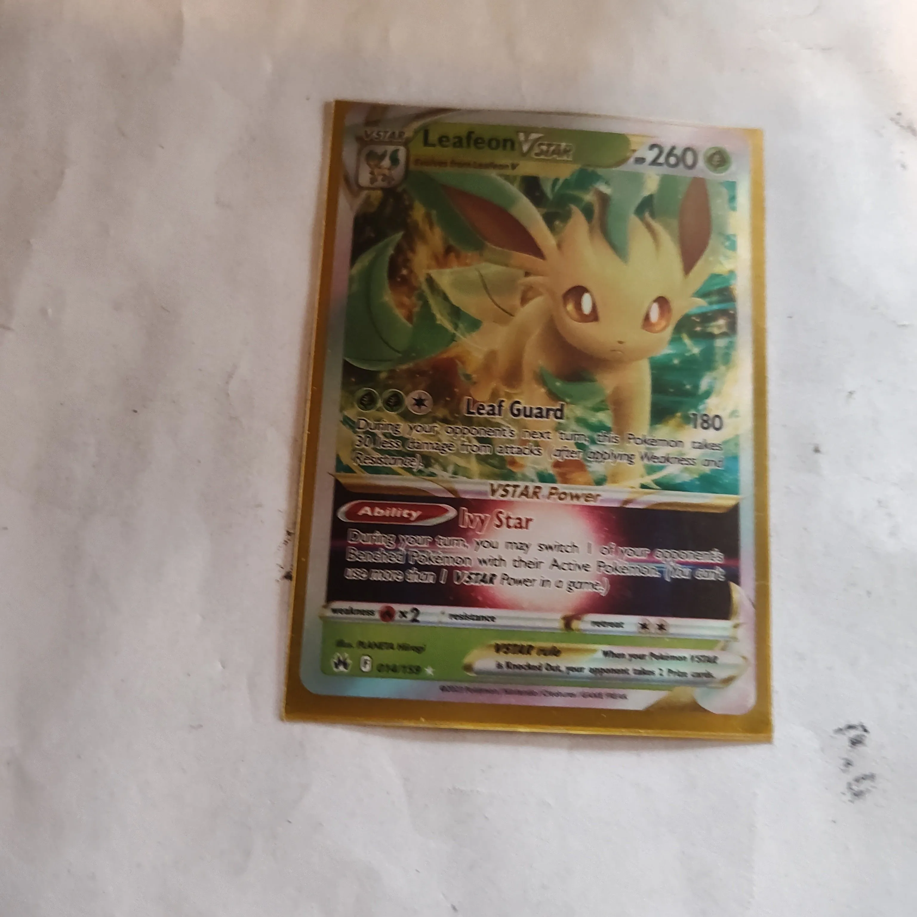 Product image for Pokemon  foil Leafeon Vstar 014/159