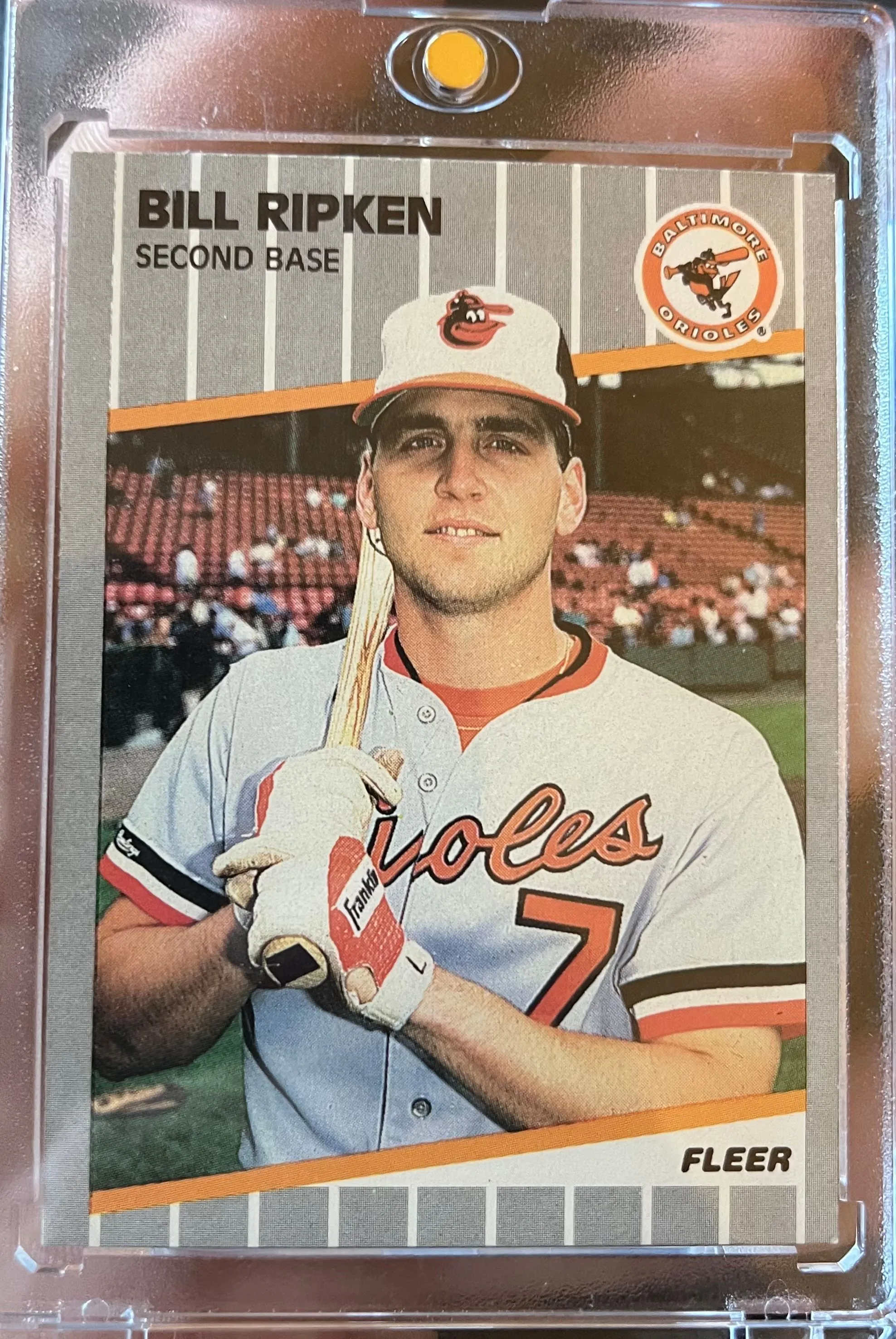 Product image for 1989 Fleer Bill Ripken Black Box Error #616 Baltimore Orioles