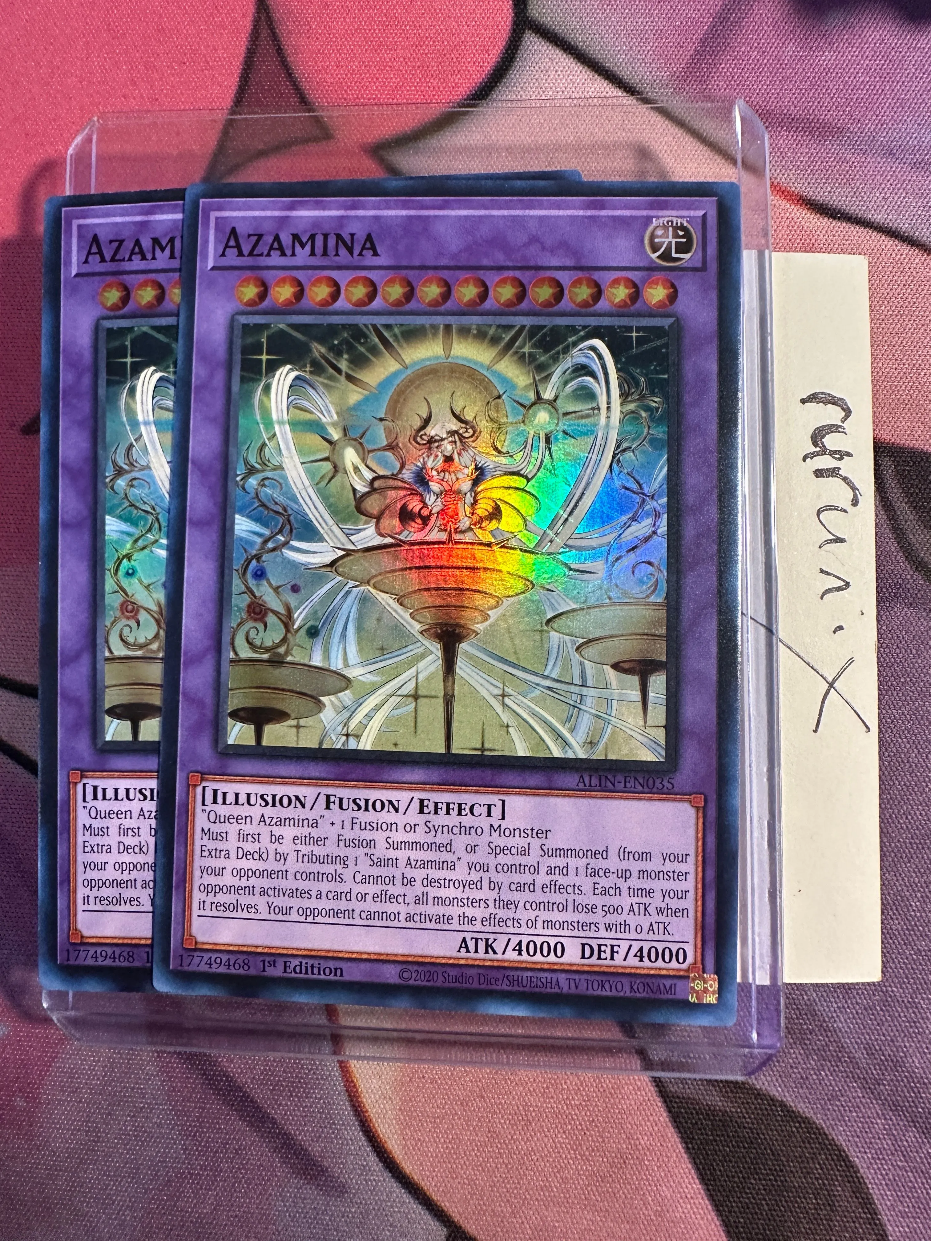 2x Yugioh Azamina ALIN-EN035 Super Rare Alliance Insight (ALIN)  Whatnot:  Shop, Sell, Connect