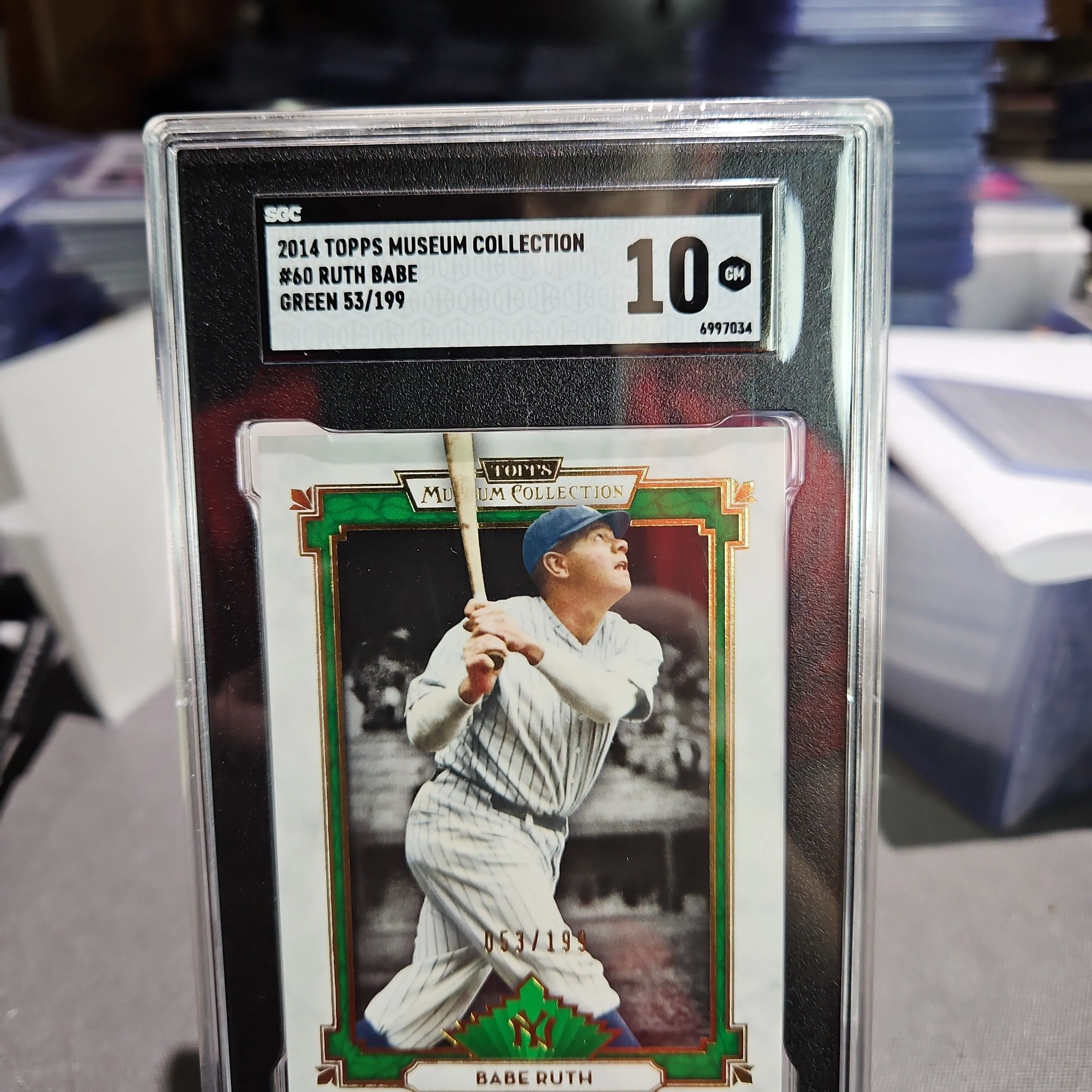 Product image for 2014 Topps Museum Collection Ruth Babe SGC Green 10