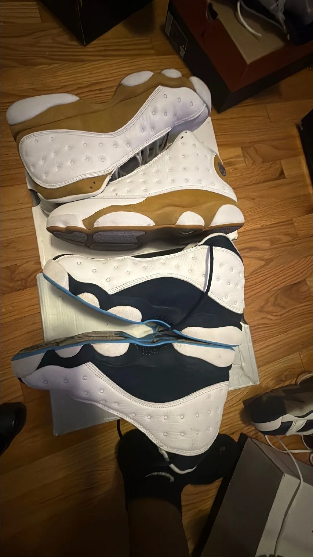 Product image for Retro 13 Wheat and Retro 13 Powder blue bundle