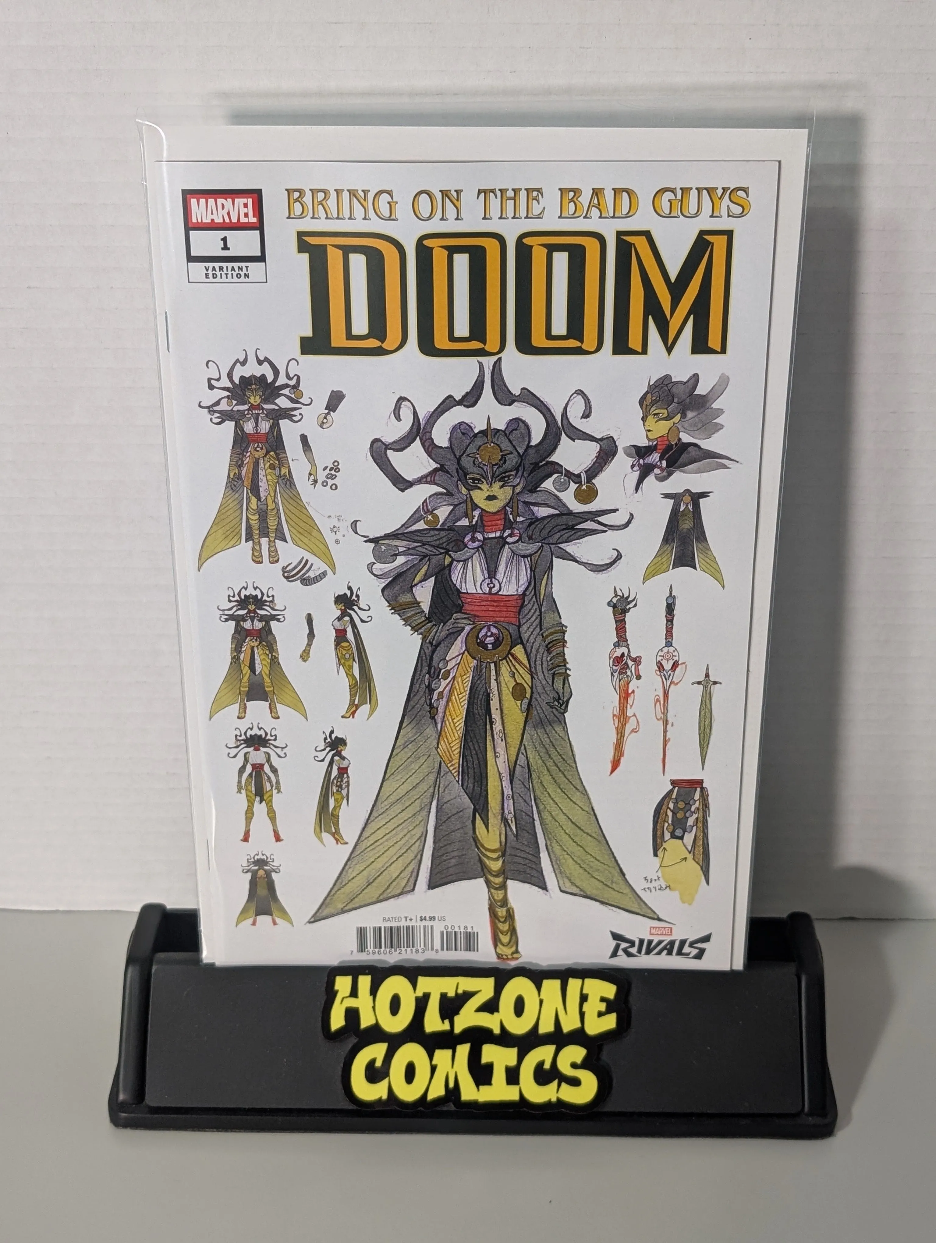 Product image for Bring on the Bad Guys Doom Peach Momoko Marvel Rivals variant 